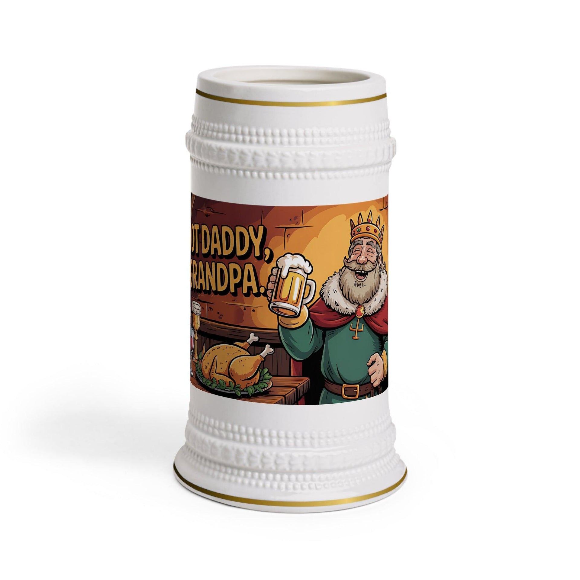 Funny Beer Stein Mug - 'I'm Not Daddy, I'm Grandpa' | Perfect Gift for Father's Day & Family Gatherings - Briadanna