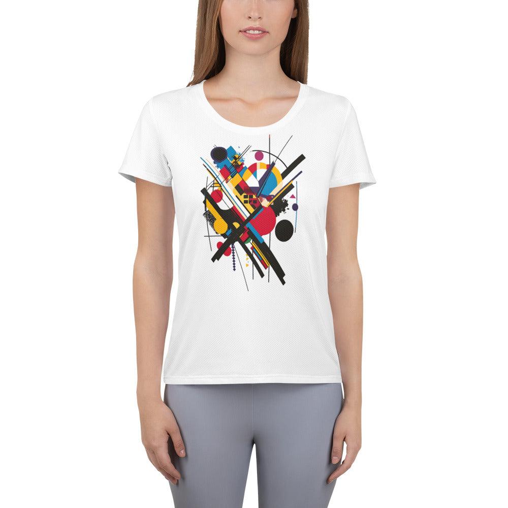 Geometric Women's Athletic Tee - Briadanna