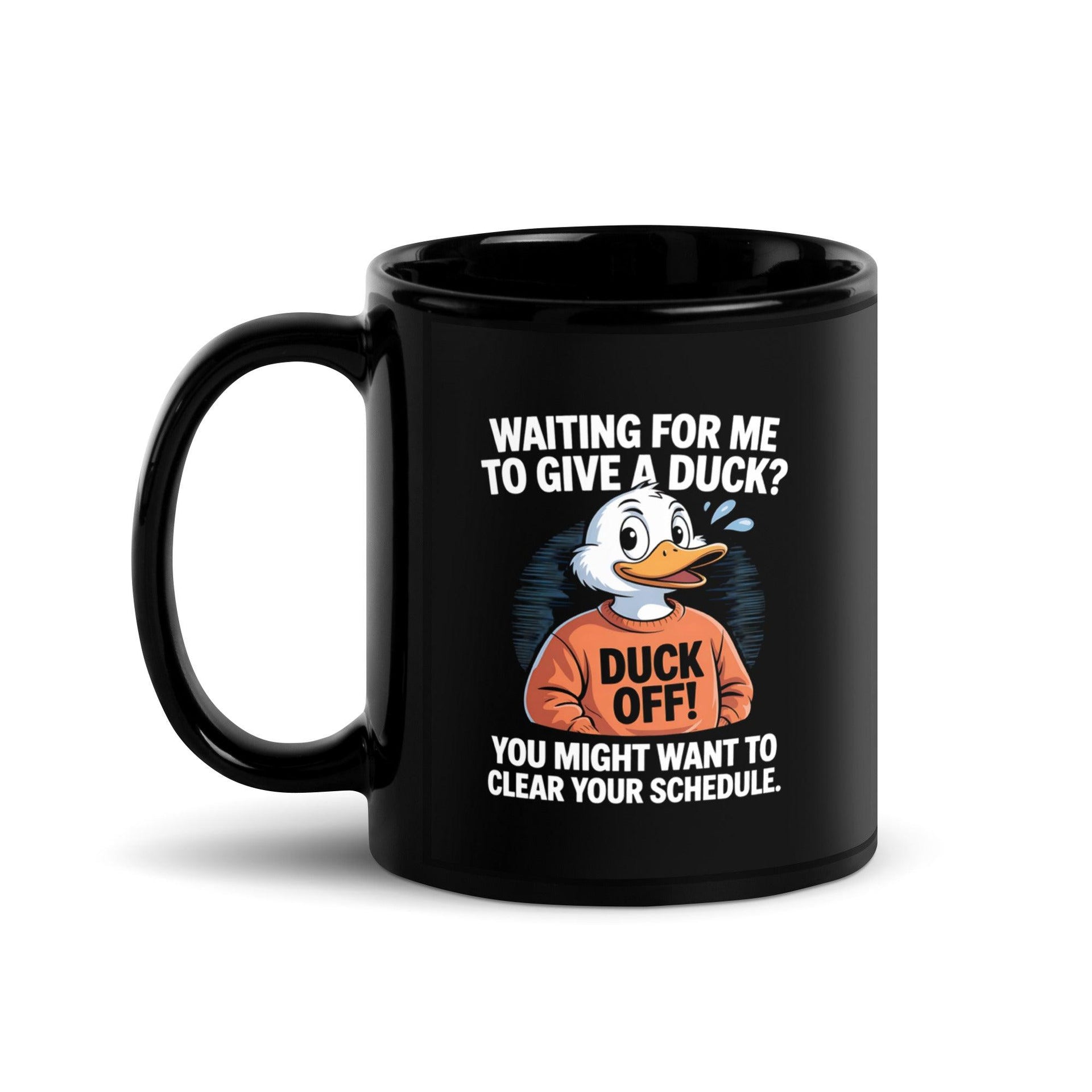 'Funny Duck Off' Glossy Mug - Briadanna