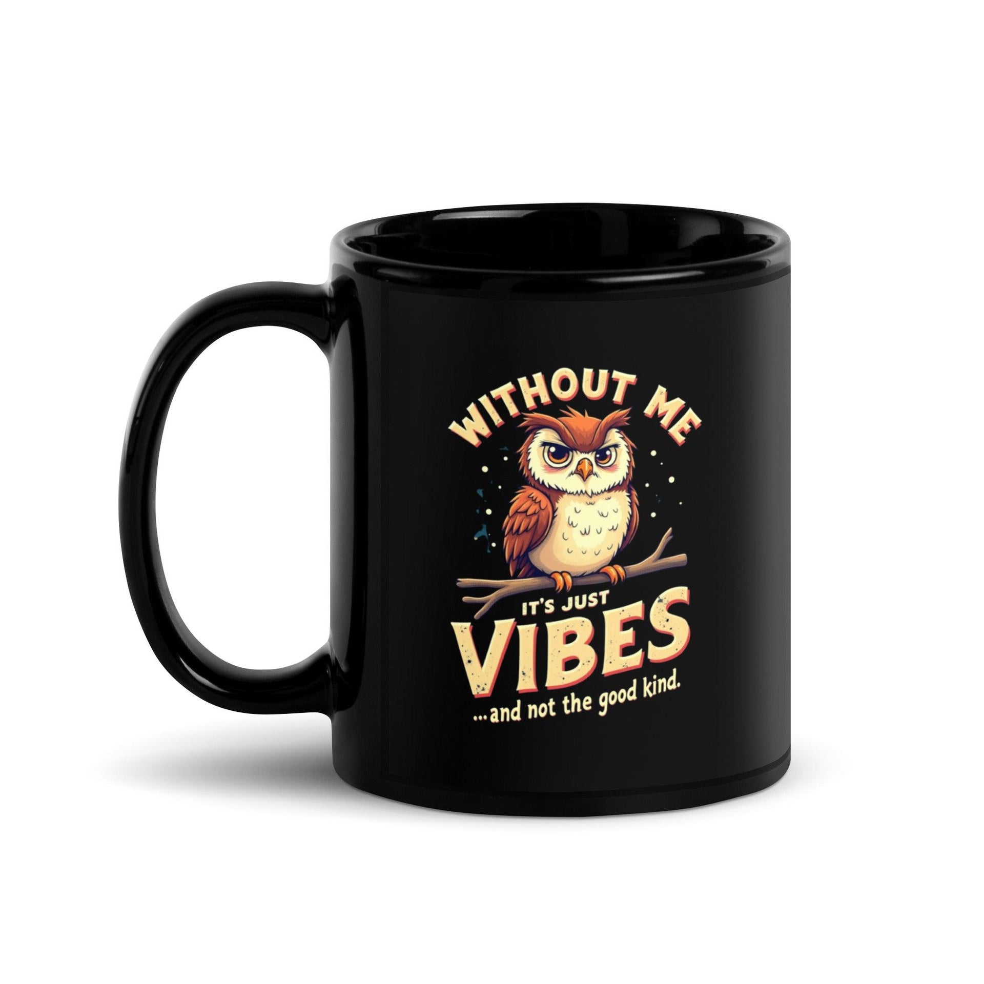 Whimsical Owl Glossy Coffee Mug - Briadanna