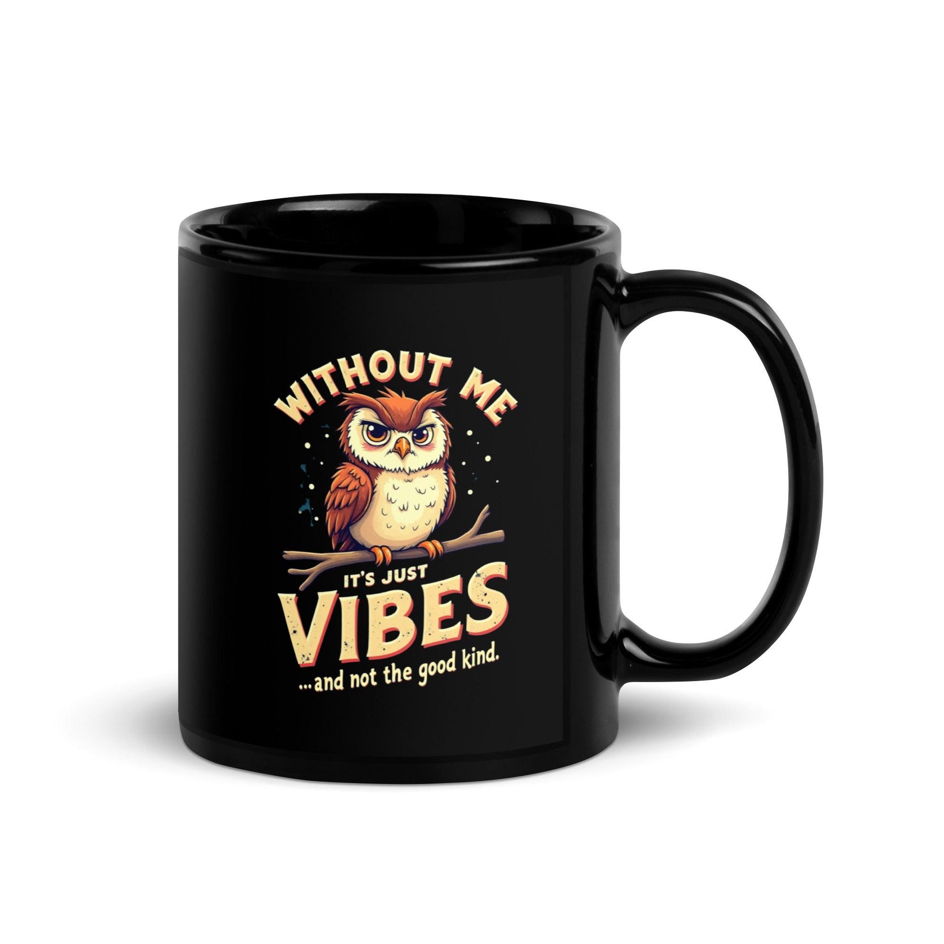 Whimsical Owl Glossy Coffee Mug - Briadanna