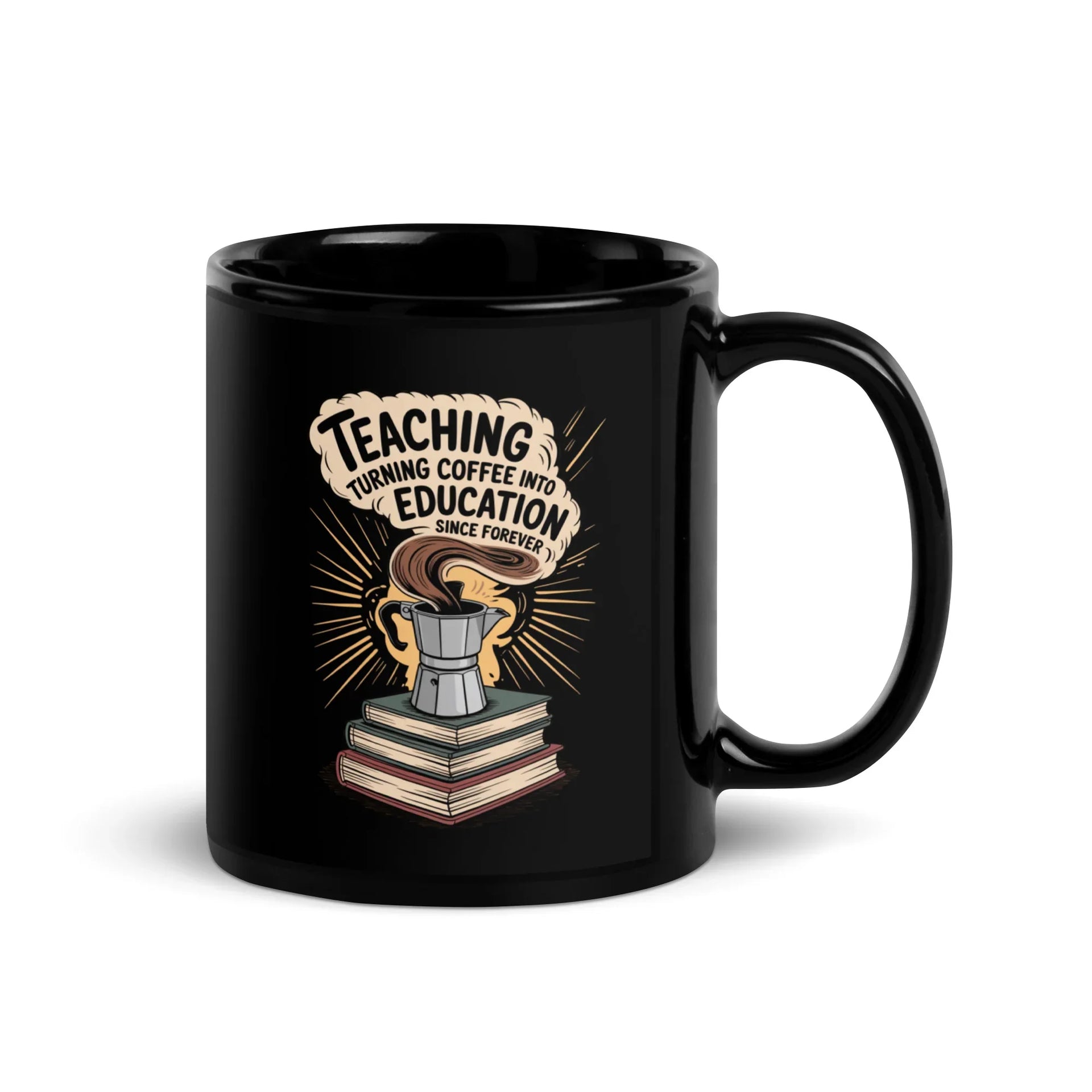 Teaching Coffee Black Mug - Briadanna