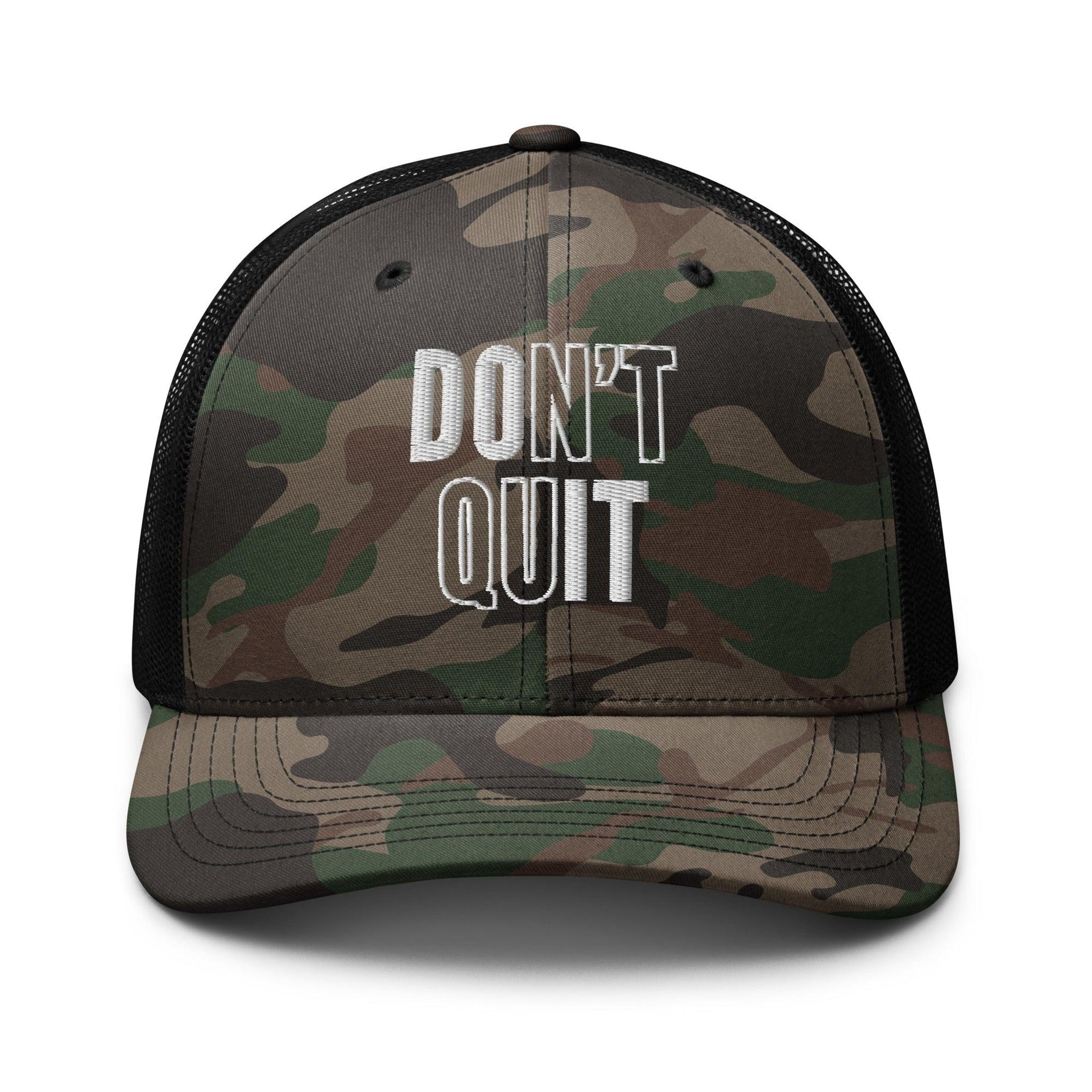 "Don't Quit" Camouflage Hat - Briadanna