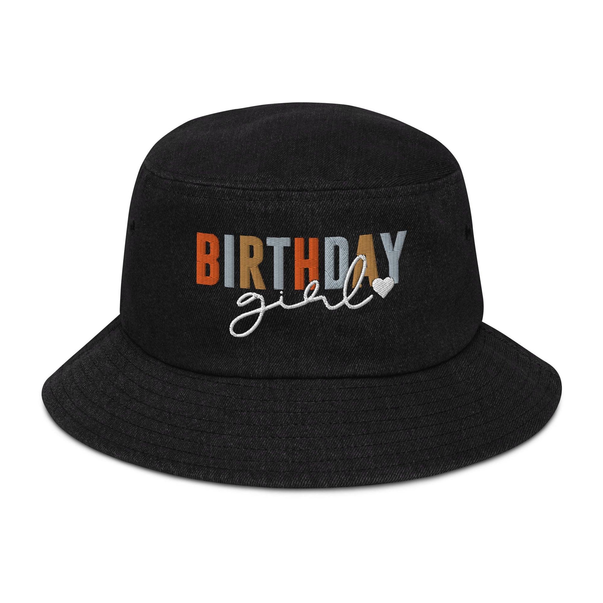 "Birthday Girl" Denim Bucket Hat - Briadanna