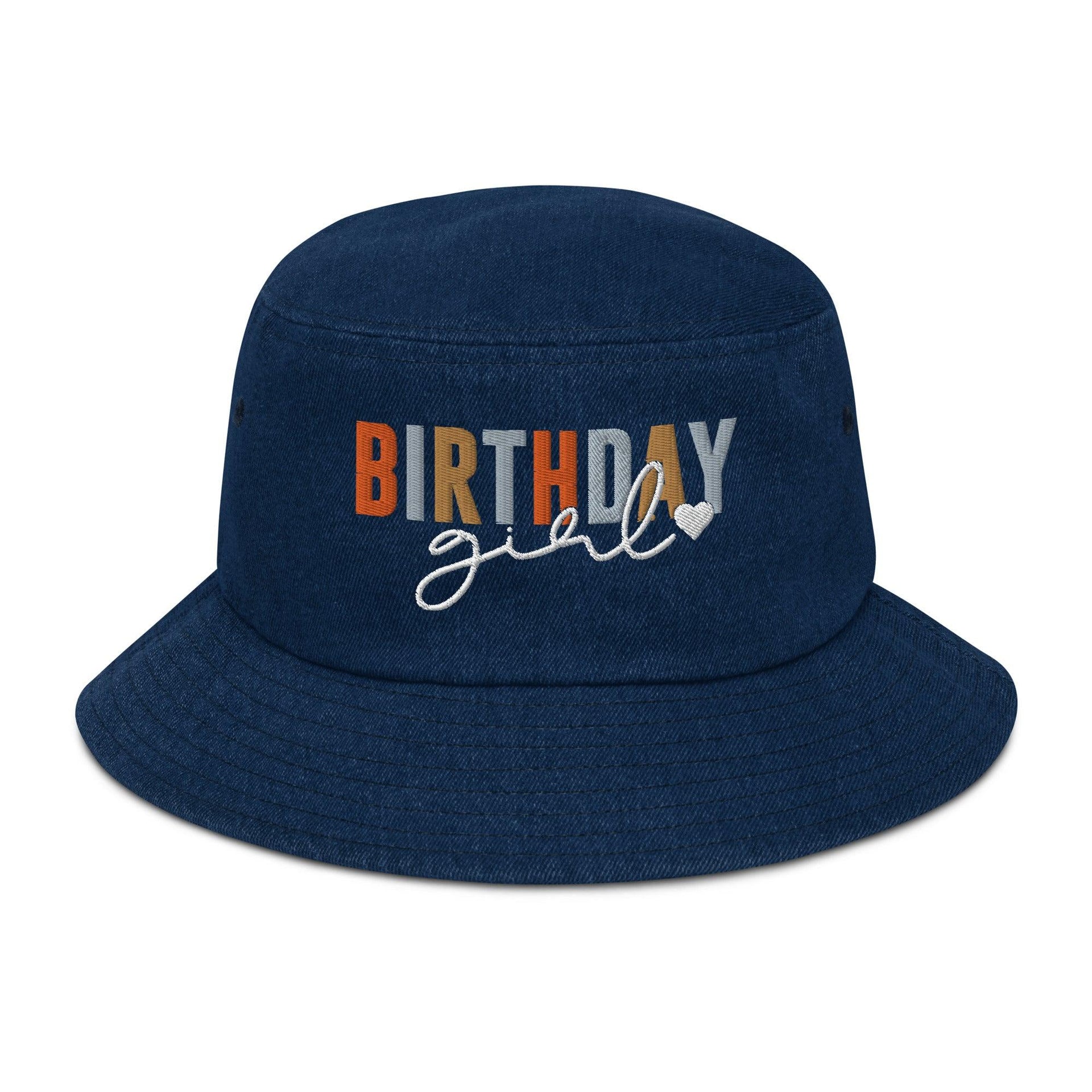 "Birthday Girl" Denim Bucket Hat - Briadanna