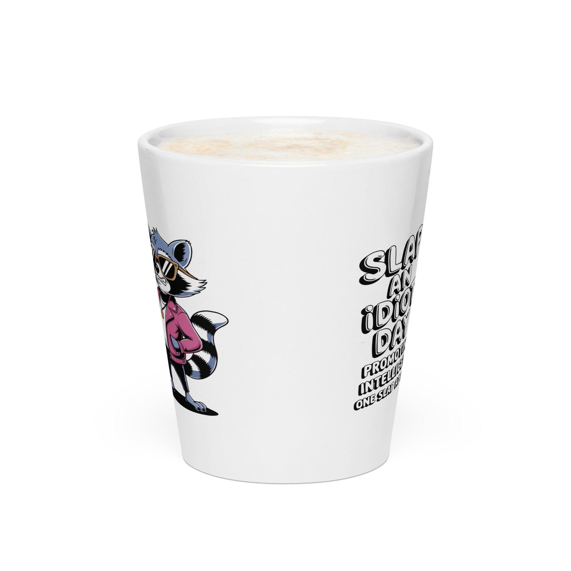 Funny Raccoon Latte Mug - Briadanna
