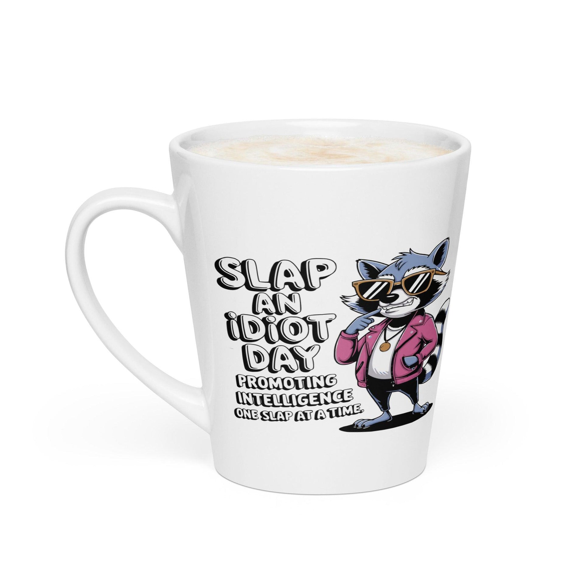Funny Raccoon Latte Mug - Briadanna