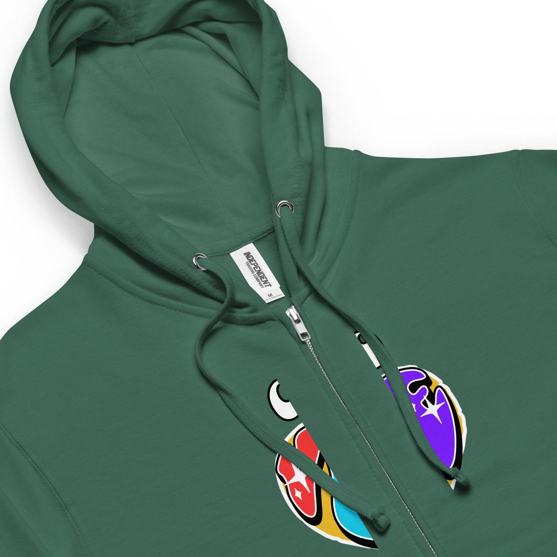 Unisex fleece zip up hoodie - Briadanna