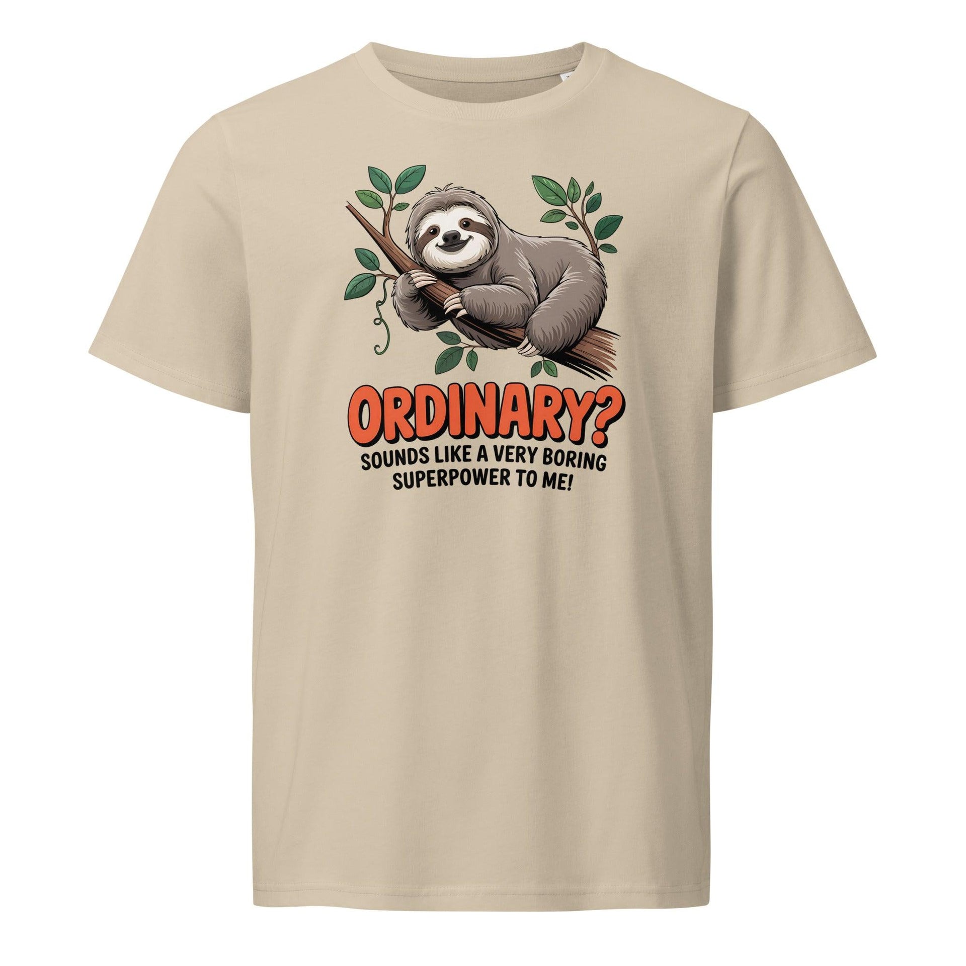 Funny Sloth Unisex Organic Tee - Briadanna