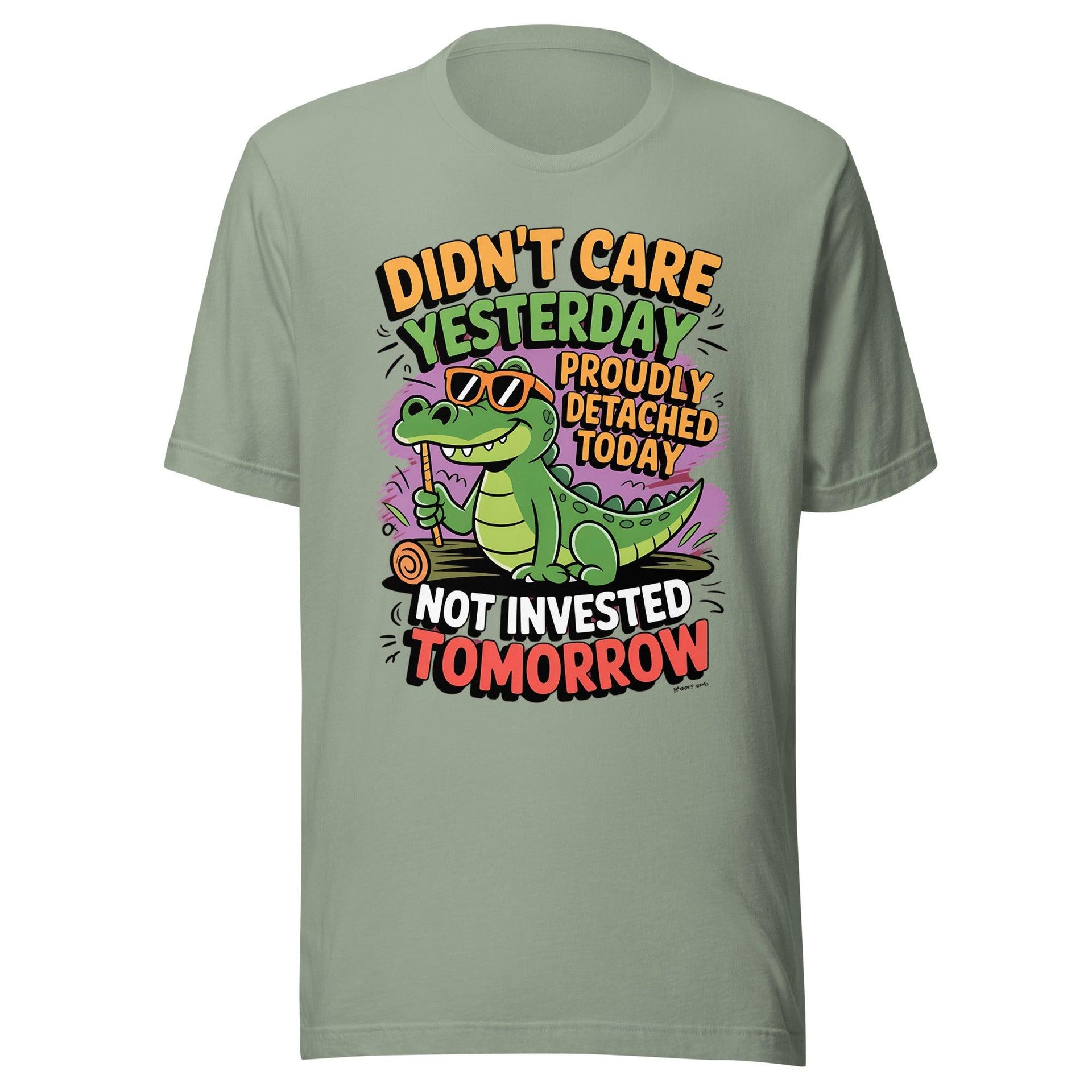 'Didn't Care' Crocodile Unisex Tee - Briadanna