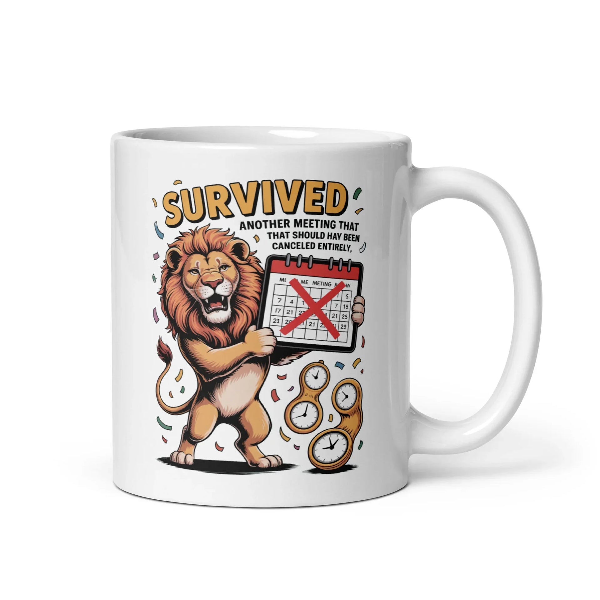 Survived Meeting Lion Mug - Briadanna