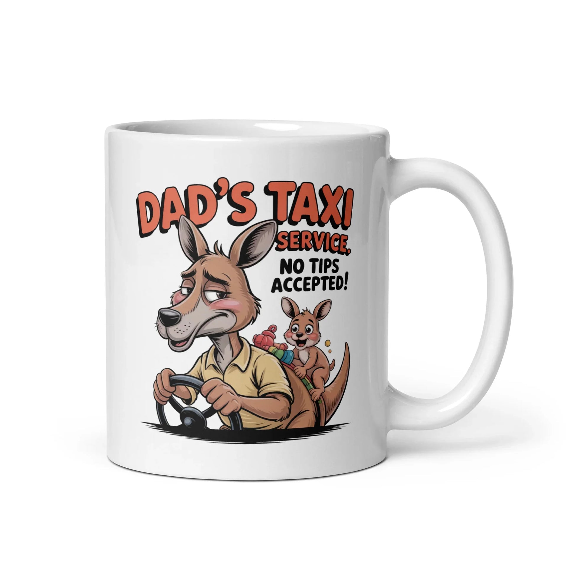 Funny "Dad's Taxi" Ceramic Mug - Briadanna