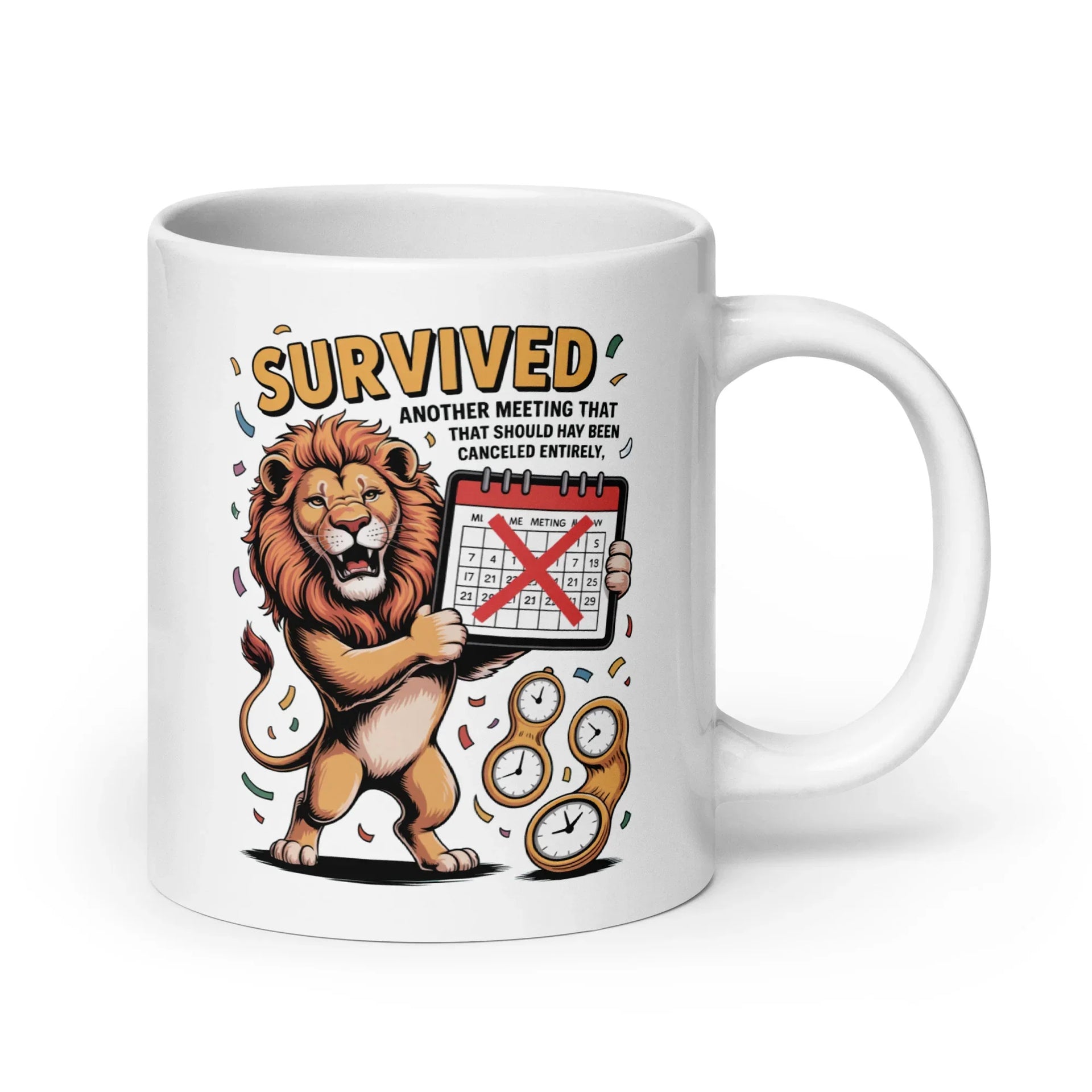 Survived Meeting Lion Mug - Briadanna