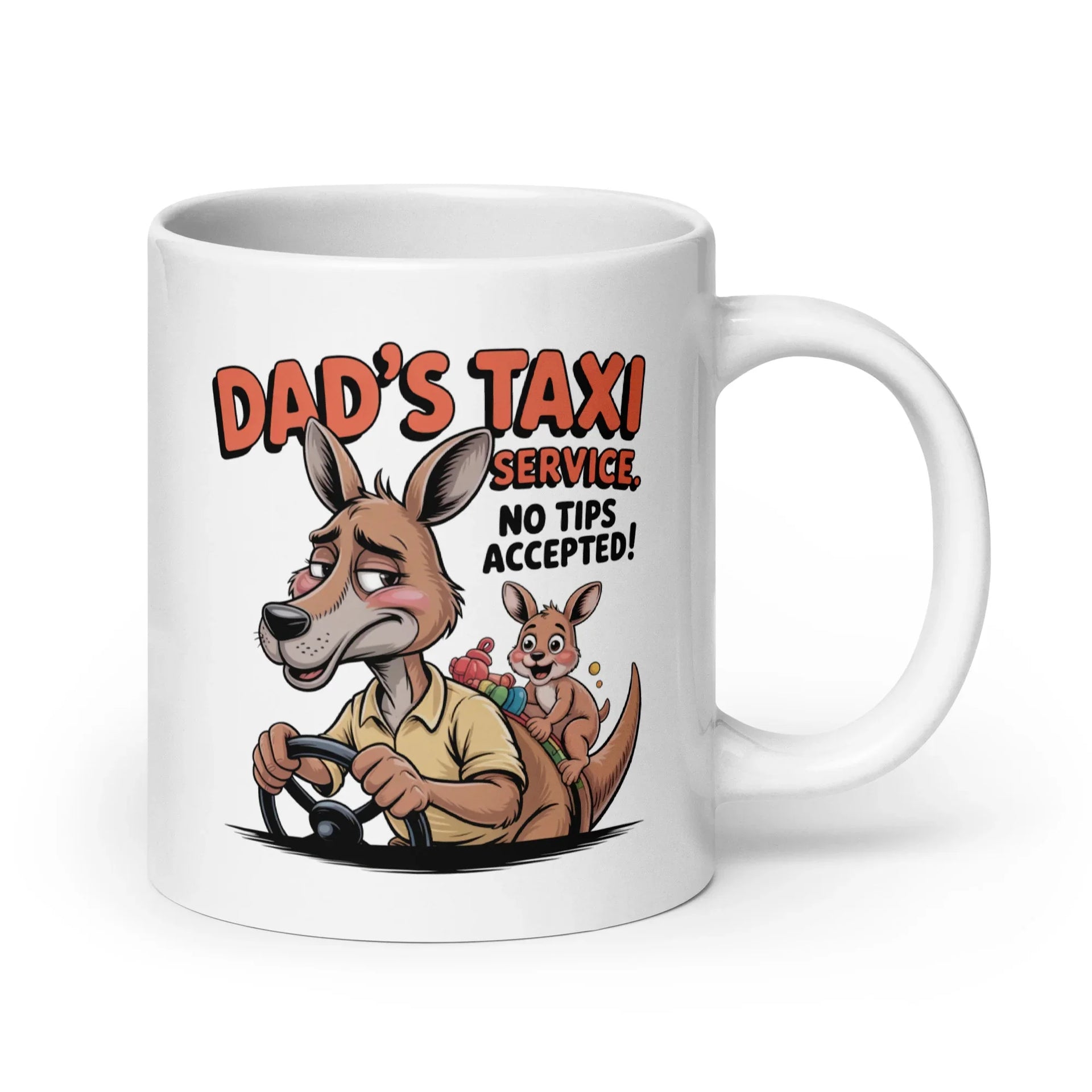 Funny "Dad's Taxi" Ceramic Mug - Briadanna