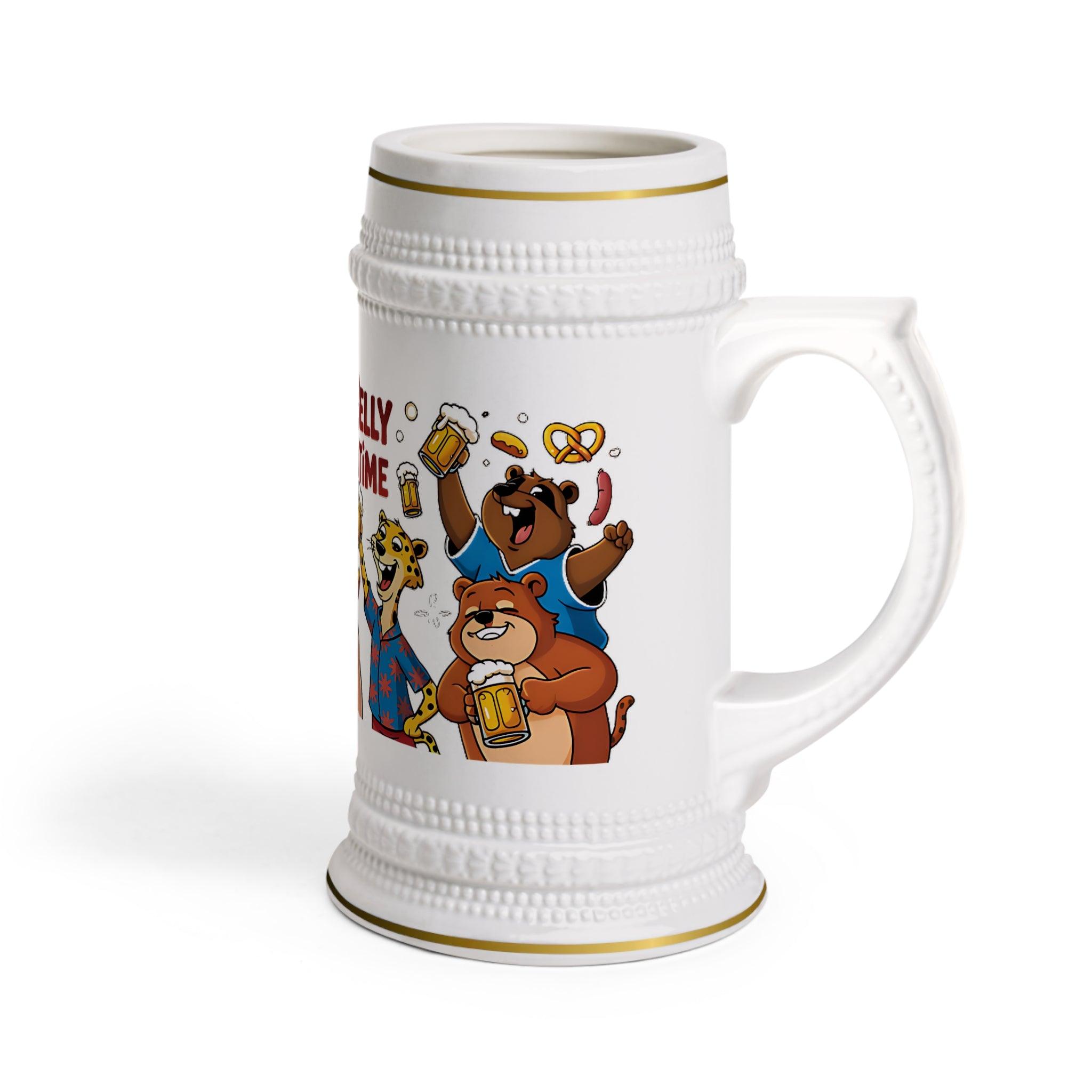 Funny Beer Stein Mug - Built This Belly One Pint at a Time - Perfect Gift for Beer Lovers - Briadanna