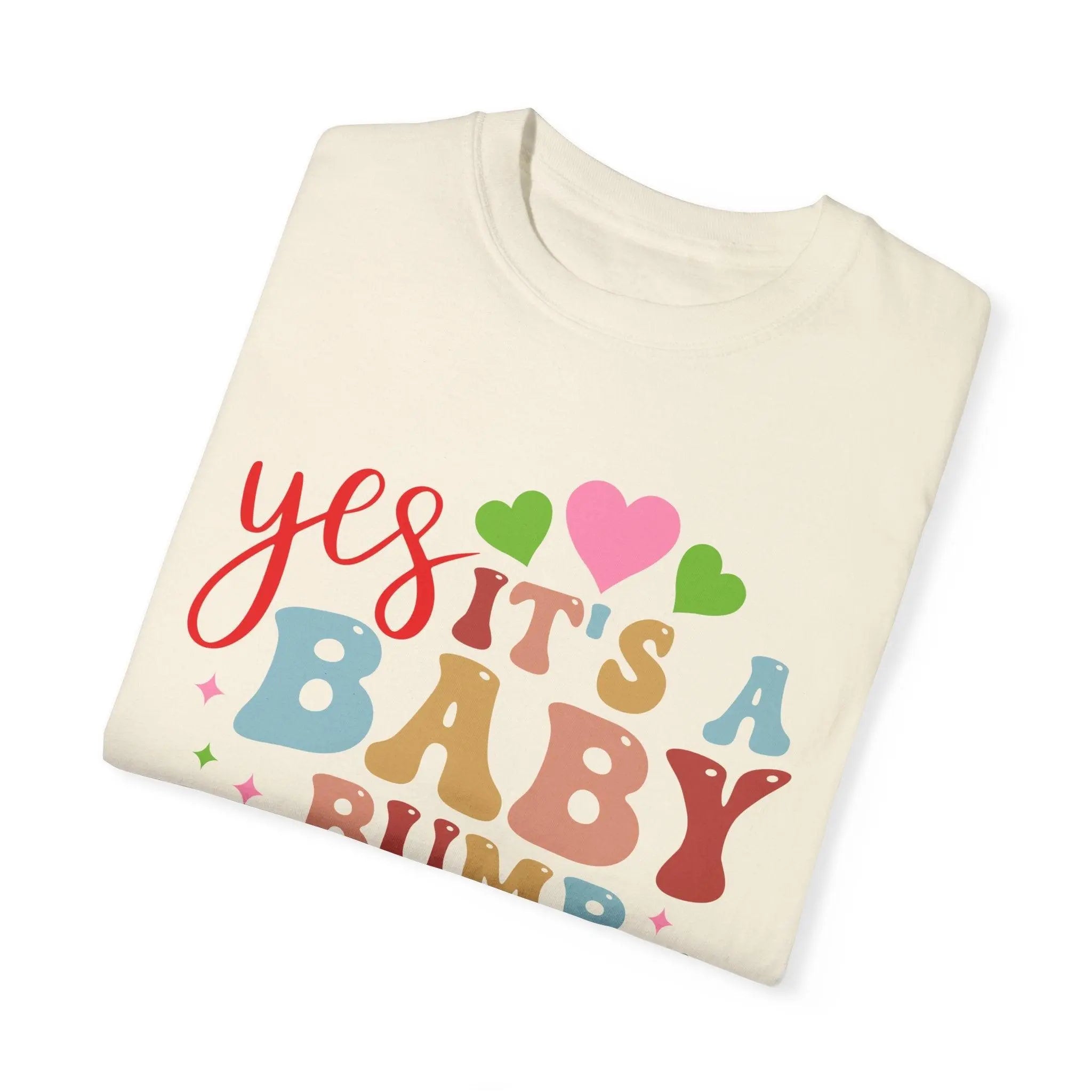 A Baby Bump Garment-Dyed Tee - Briadanna