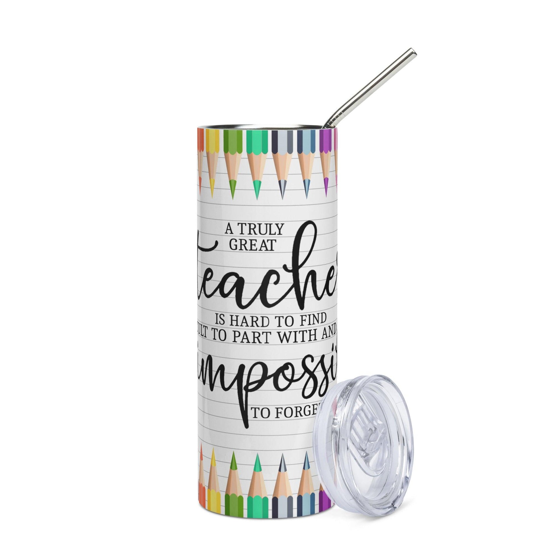 A Truly Great Teacher Tumbler - Briadanna