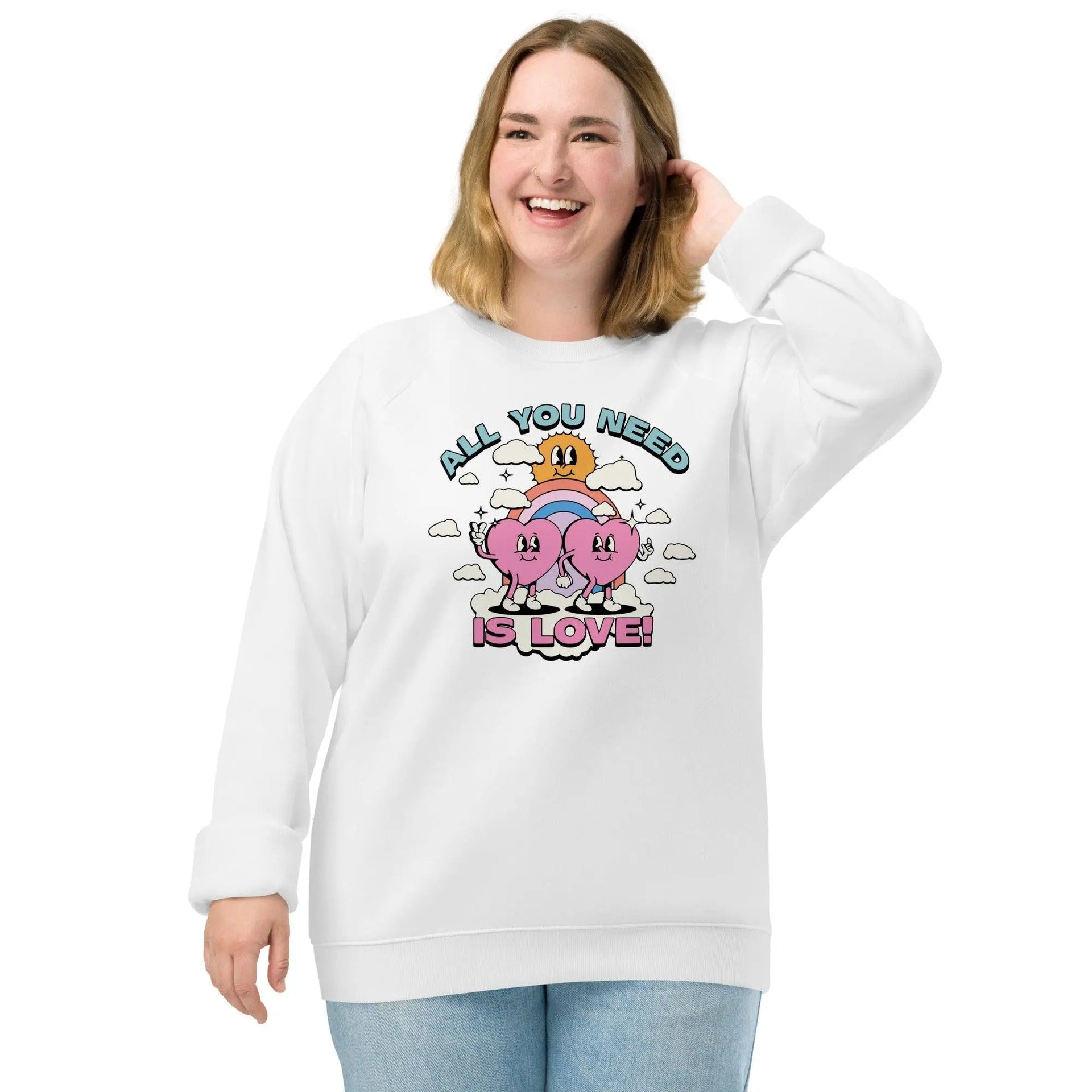 All You Need Organic Raglan Sweatshirt - Briadanna