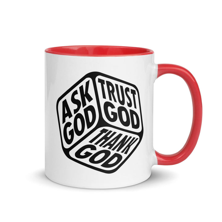 "Ask, Trust & Thank God" Colorful Mug - Briadanna