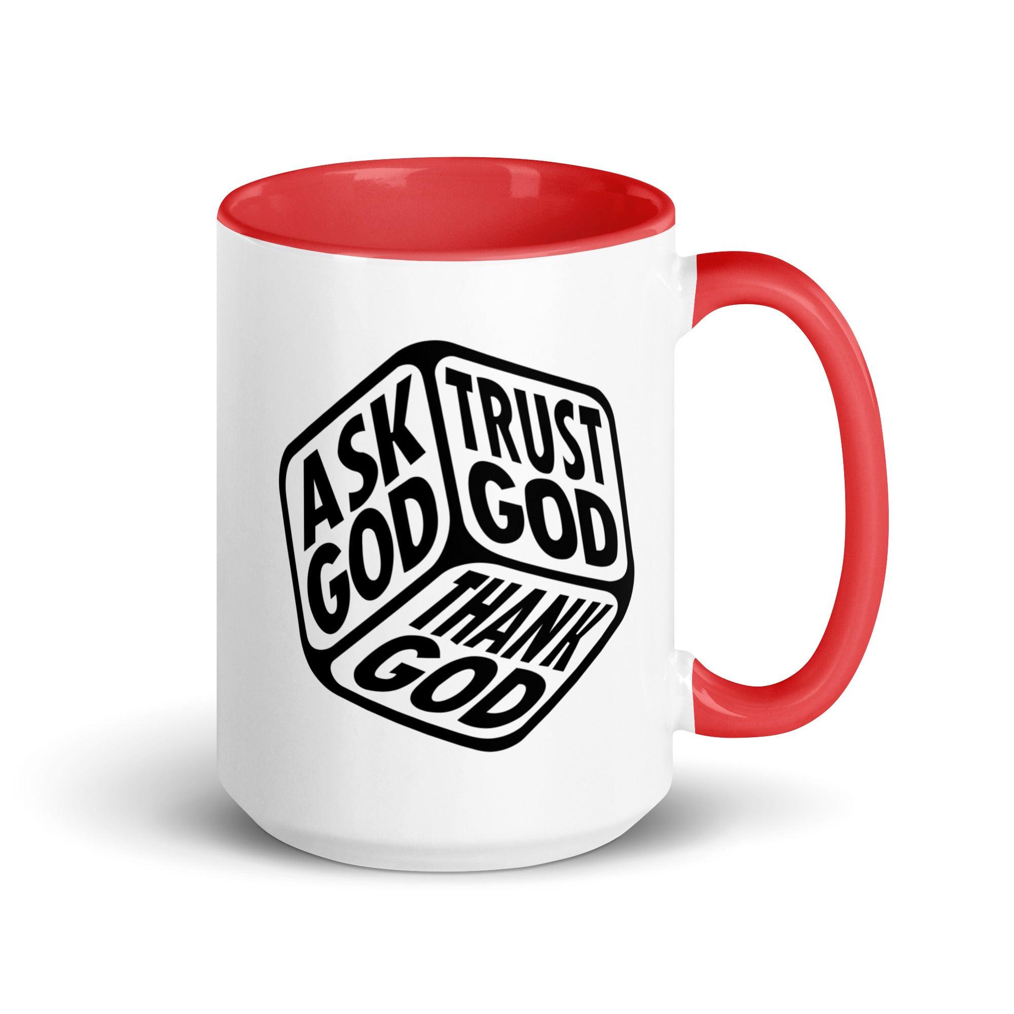 "Ask, Trust & Thank God" Colorful Mug - Briadanna