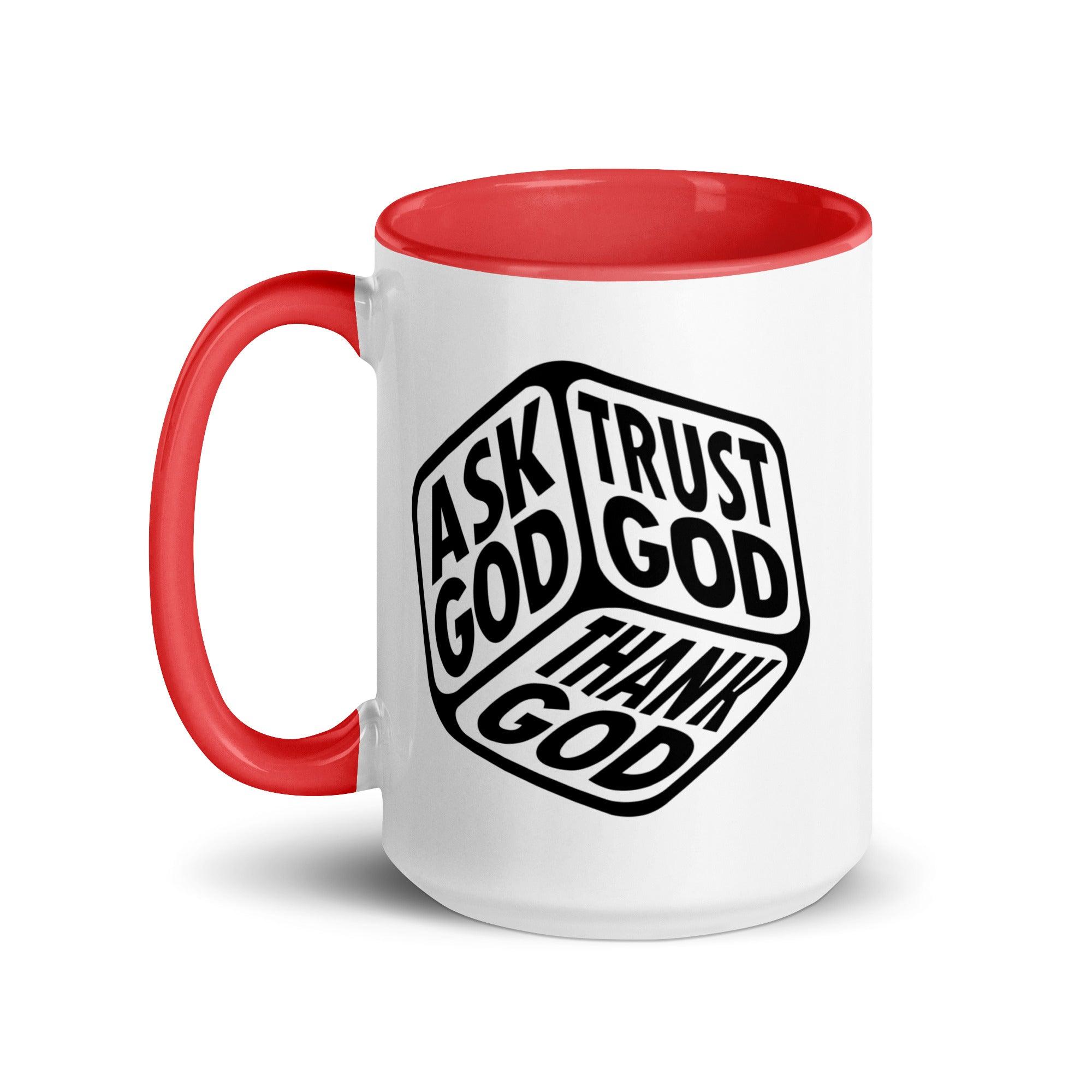 "Ask, Trust & Thank God" Colorful Mug - Briadanna