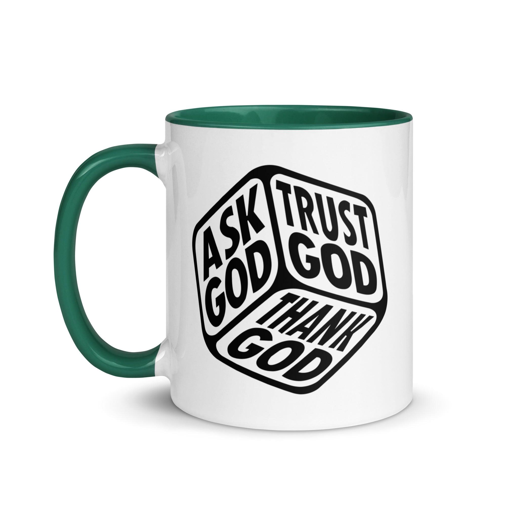 "Ask, Trust & Thank God" Colorful Mug - Briadanna