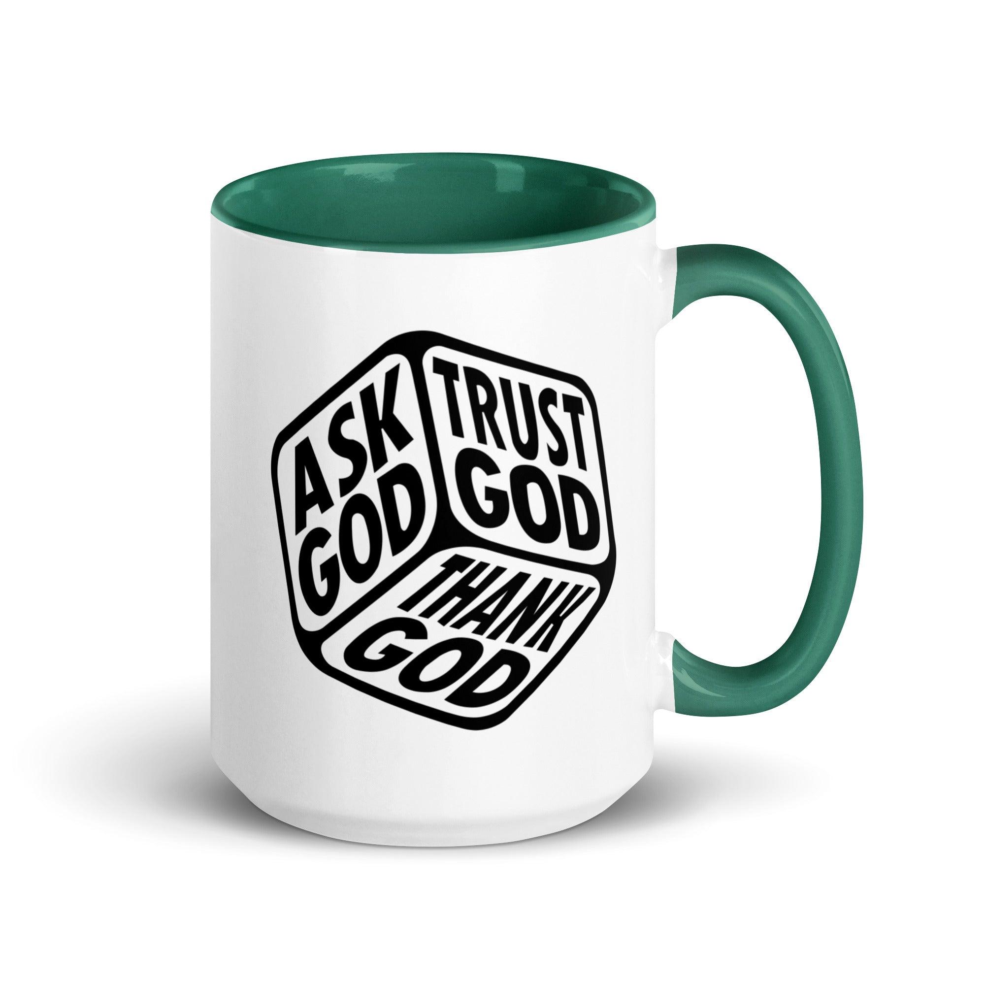 "Ask, Trust & Thank God" Colorful Mug - Briadanna