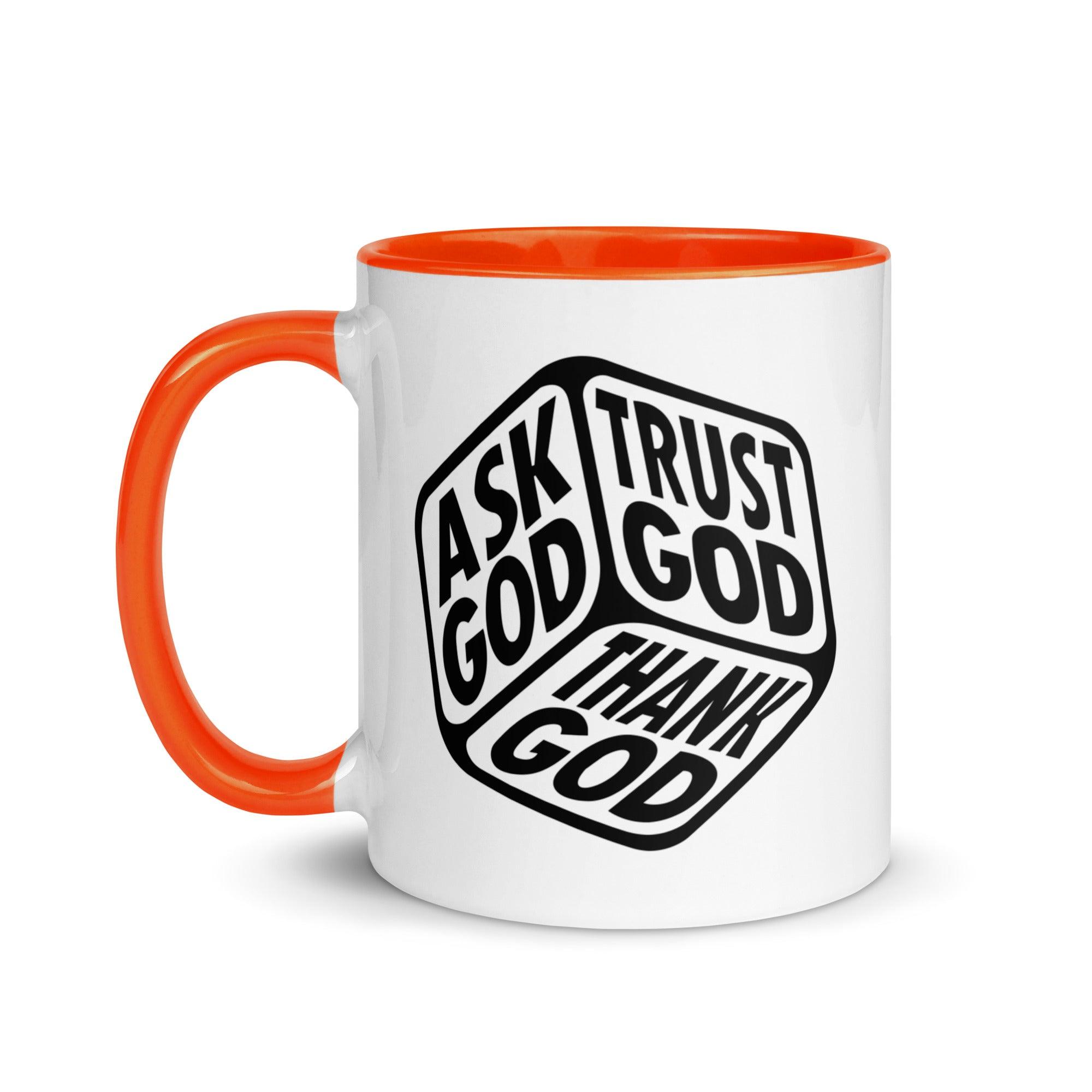 "Ask, Trust & Thank God" Colorful Mug - Briadanna