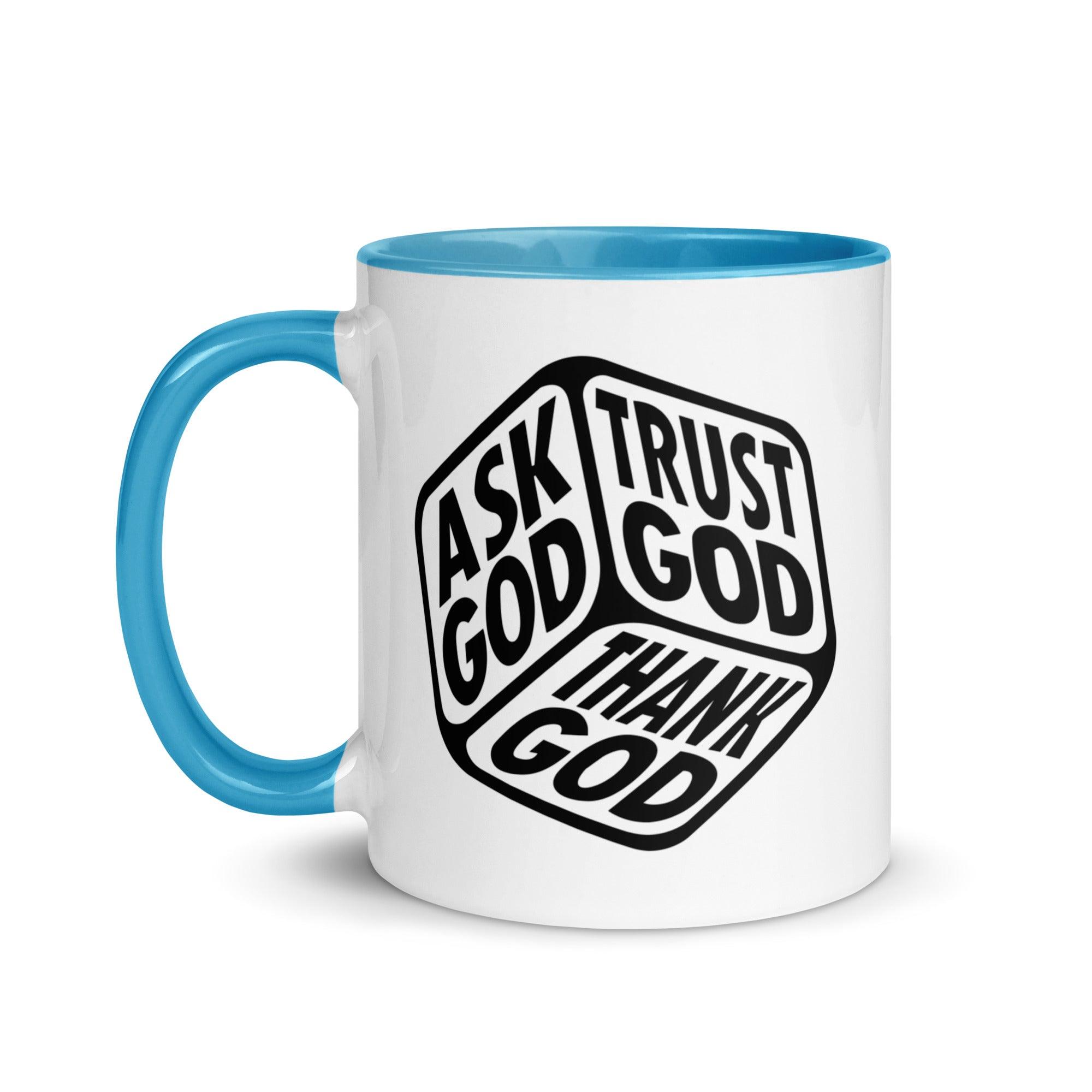 "Ask, Trust & Thank God" Colorful Mug - Briadanna