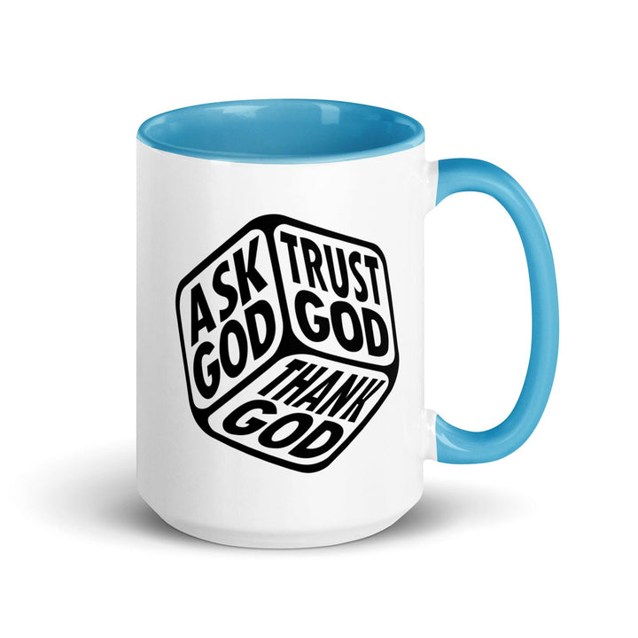 "Ask, Trust & Thank God" Colorful Mug - Briadanna