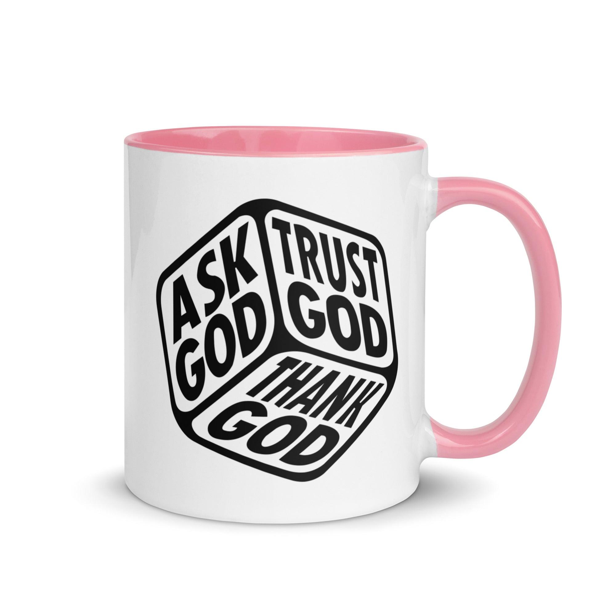 "Ask, Trust & Thank God" Colorful Mug - Briadanna