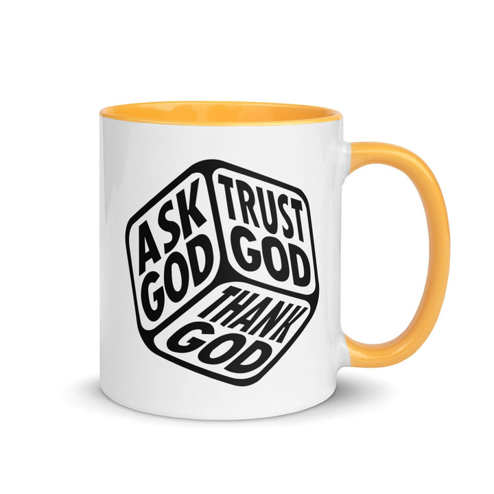 "Ask, Trust & Thank God" Colorful Mug - Briadanna