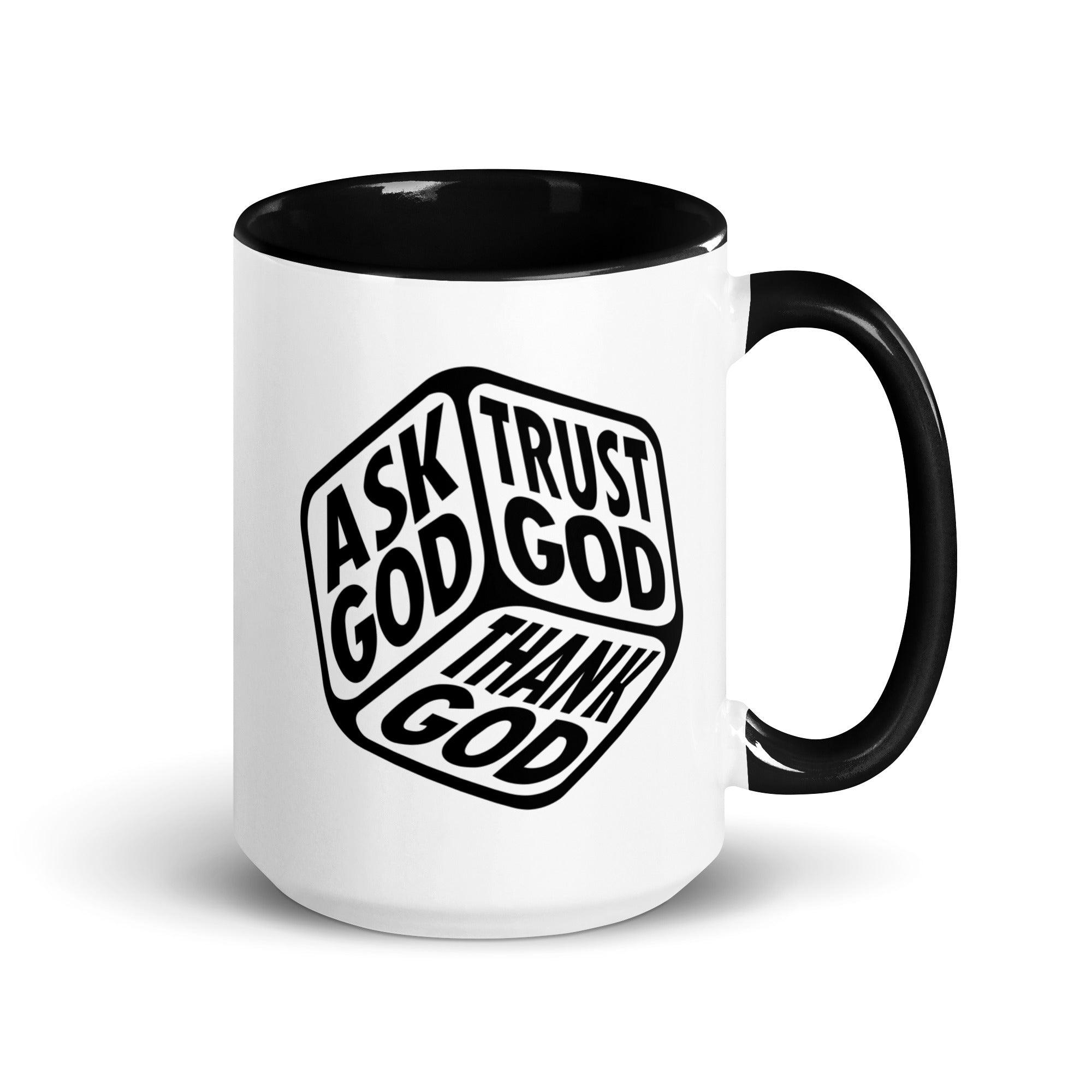 "Ask, Trust & Thank God" Colorful Mug - Briadanna