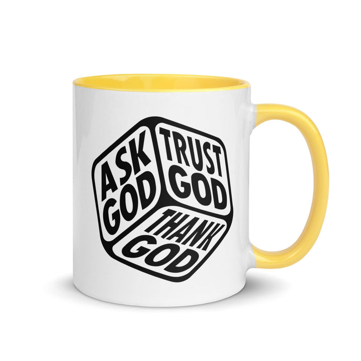 "Ask, Trust & Thank God" Colorful Mug - Briadanna