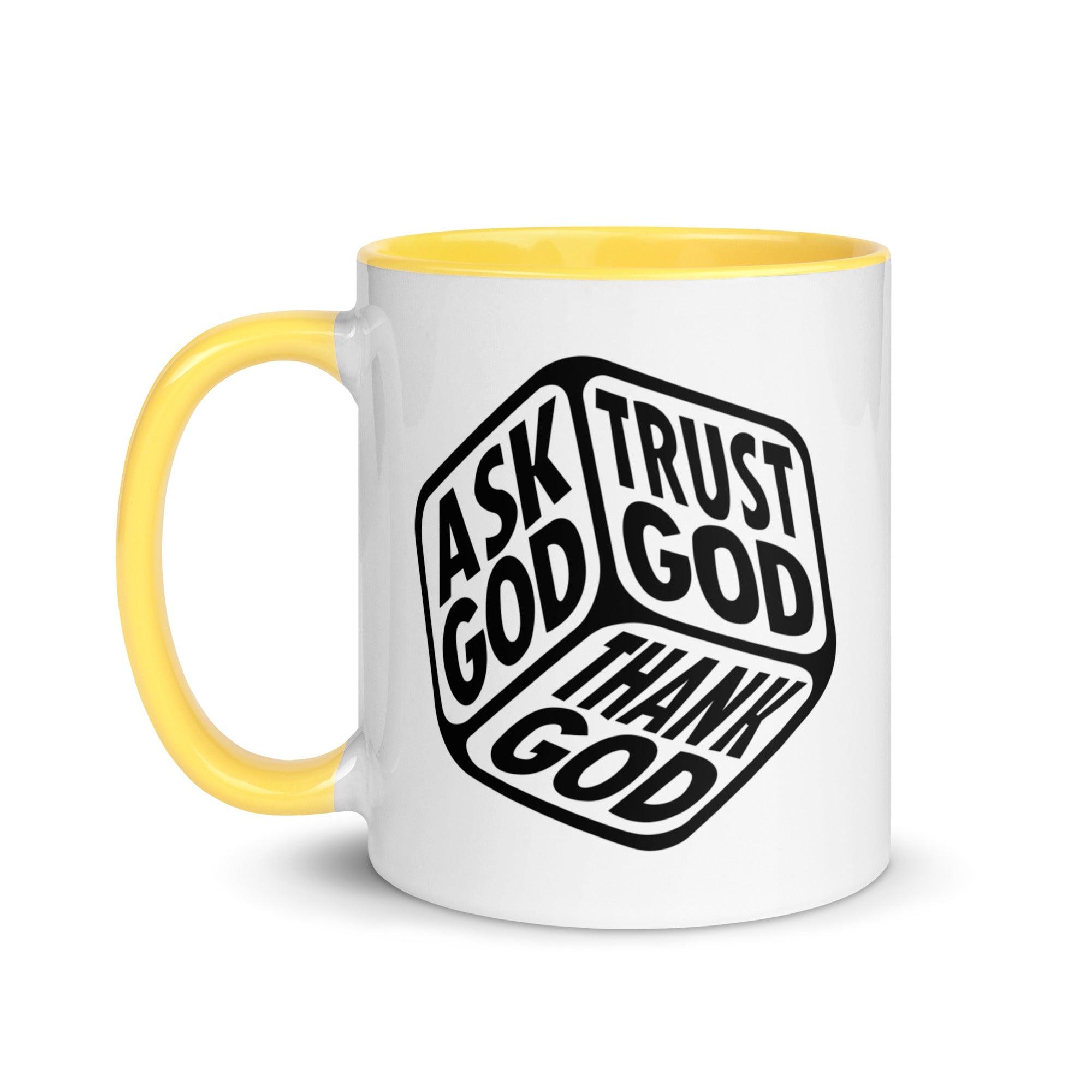 "Ask, Trust & Thank God" Colorful Mug - Briadanna