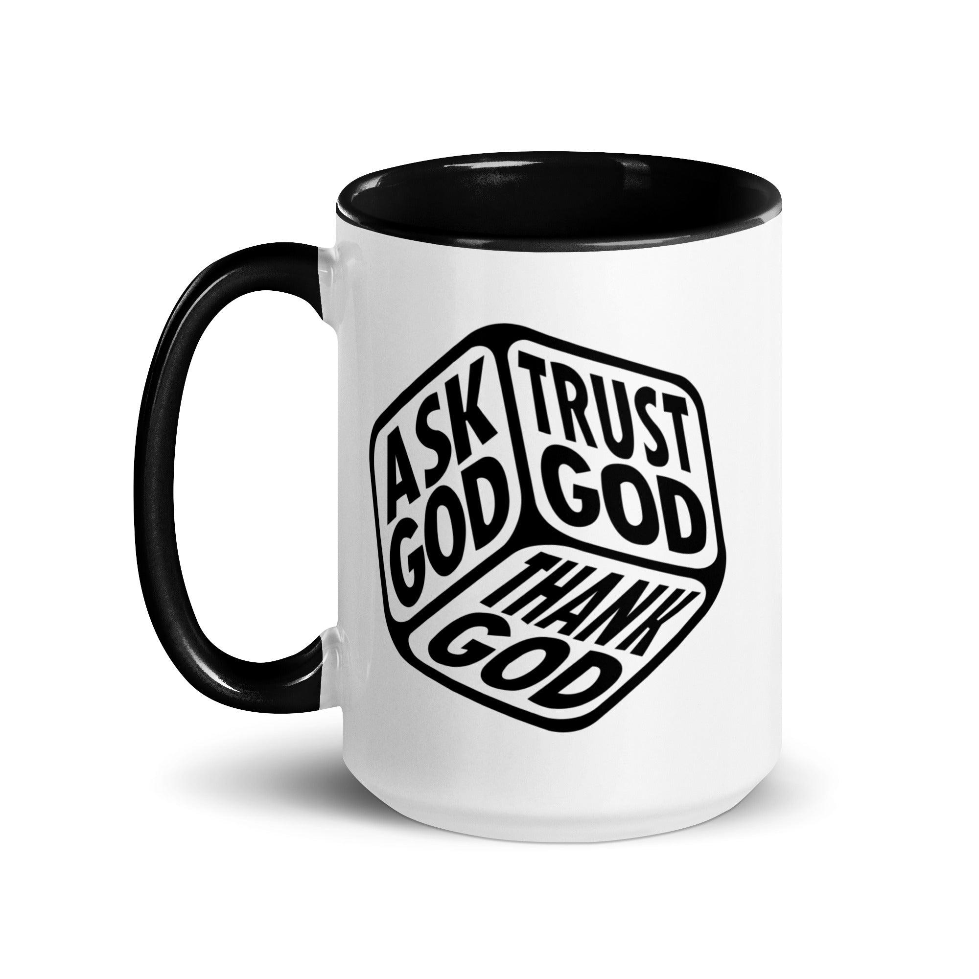 "Ask, Trust & Thank God" Colorful Mug - Briadanna