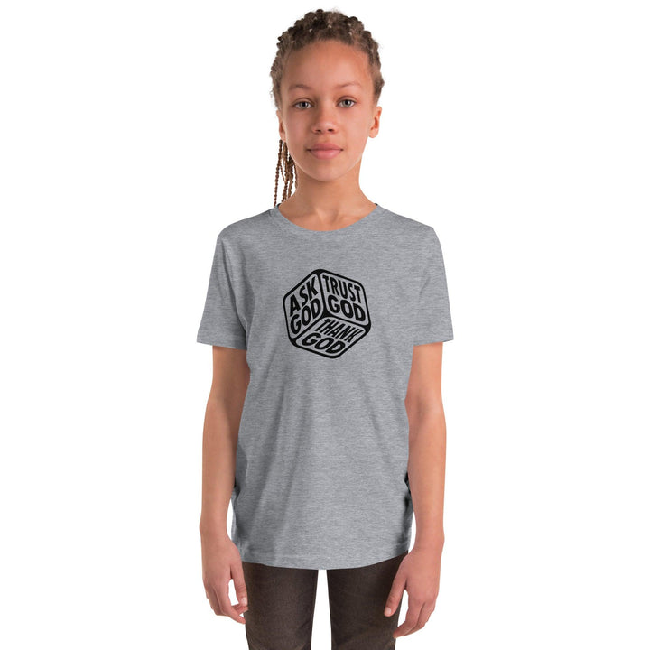 "Ask, Trust, Thank God" Youth T-Shirt - Briadanna