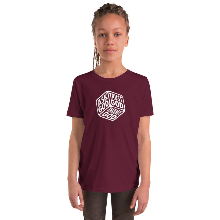 "Ask, Trust, Thank God" Youth T-Shirt - Briadanna