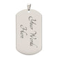 To My Dad Dog Tag