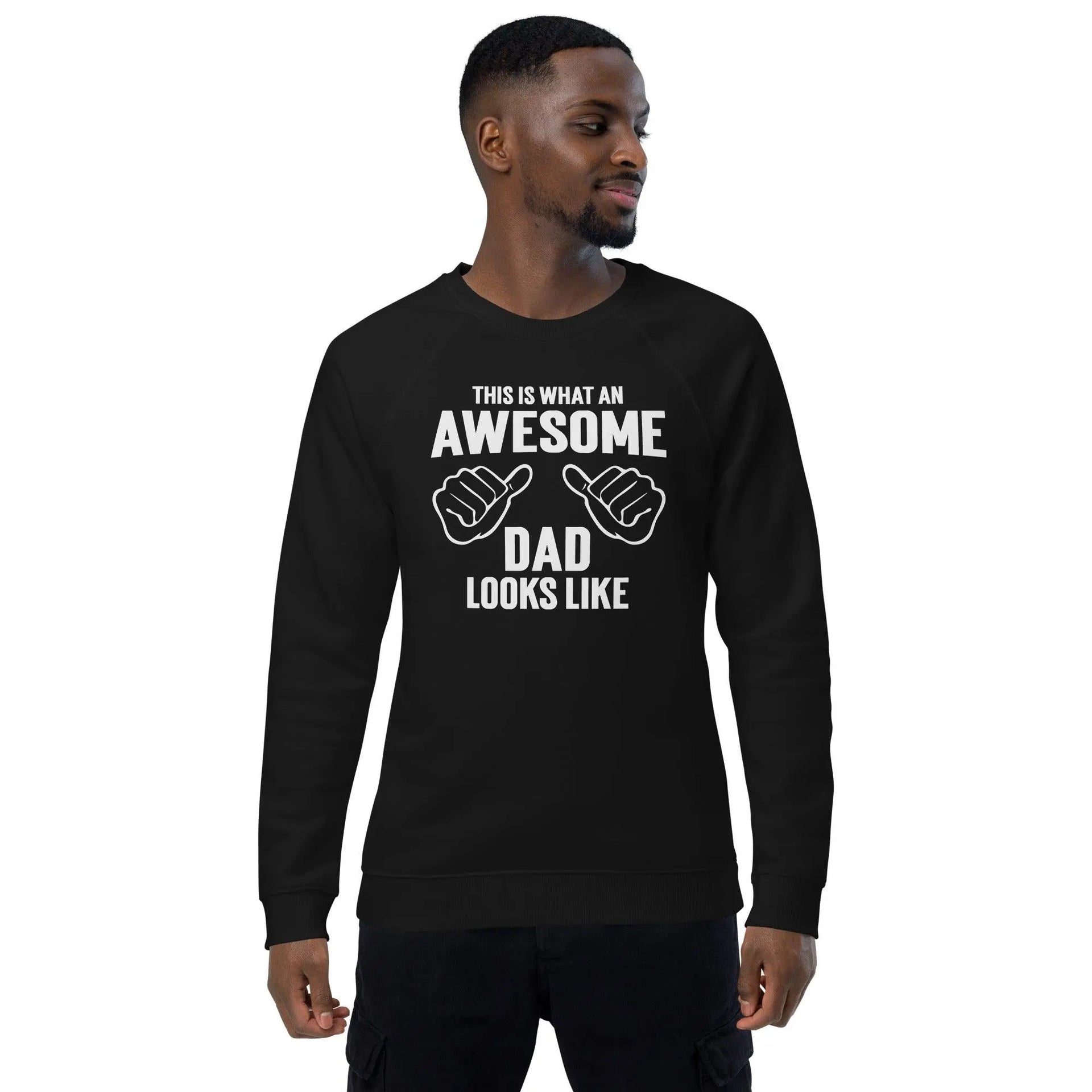 Awesome Dad Organic Raglan Sweatshirt - Briadanna