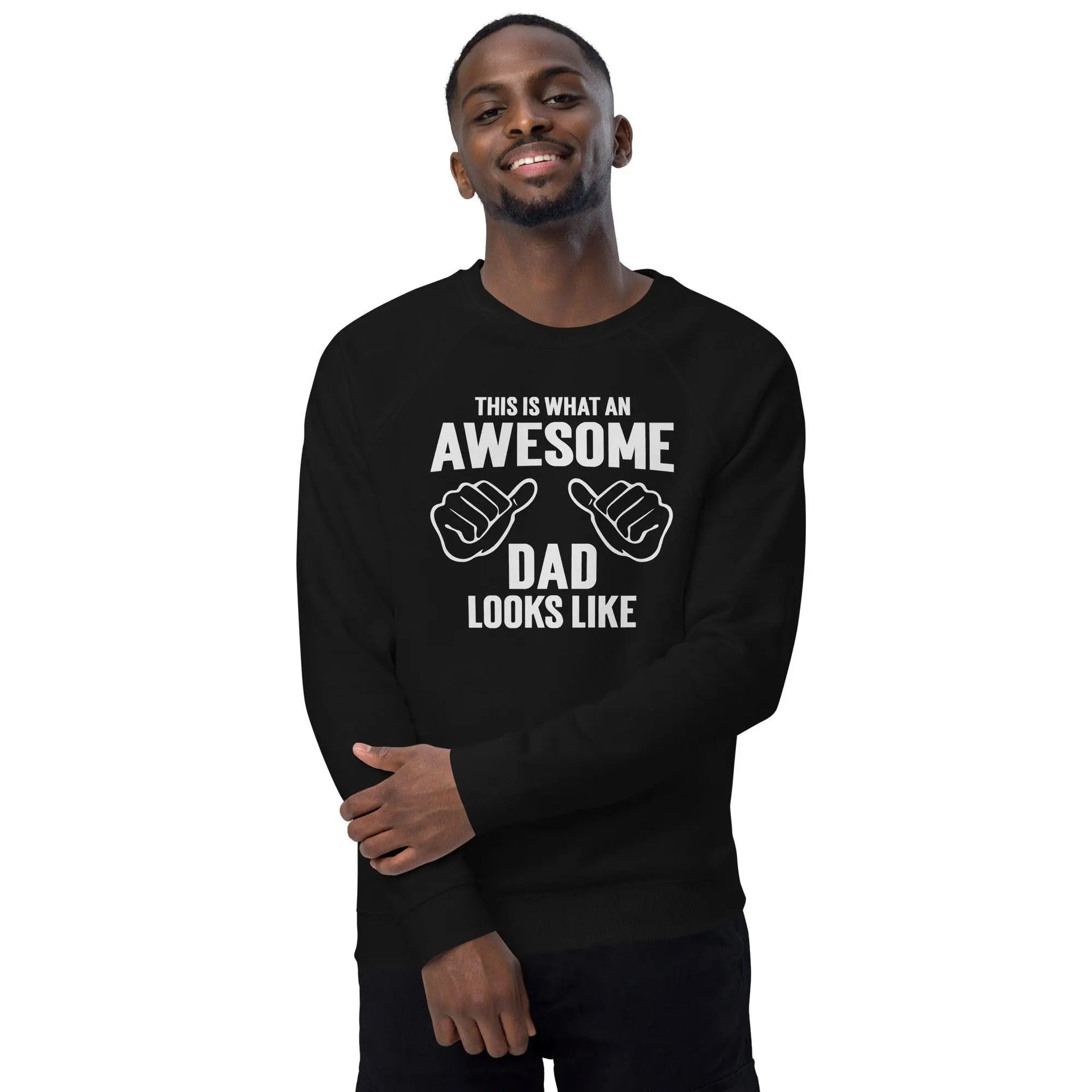 Awesome Dad Organic Raglan Sweatshirt - Briadanna