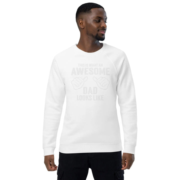 Awesome Dad Organic Raglan Sweatshirt - Briadanna