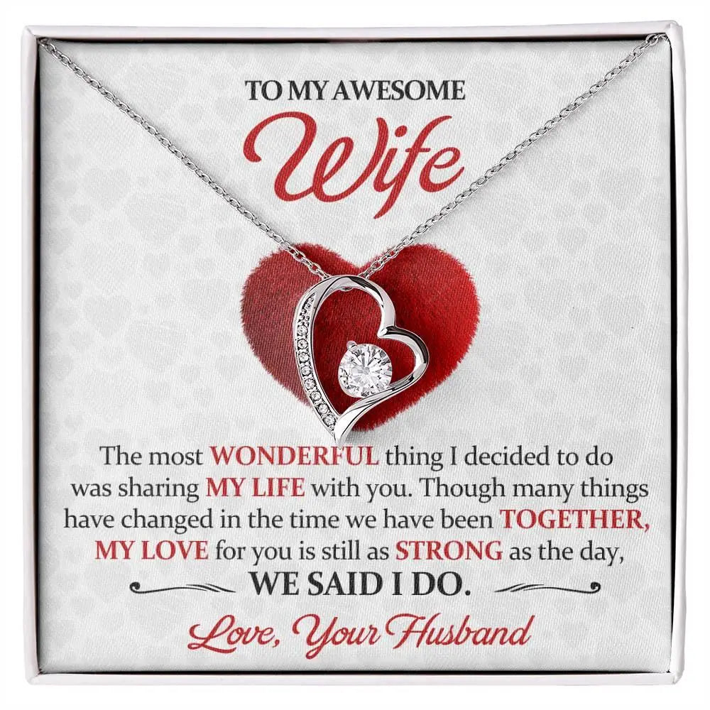 Awesome Wife's Forever Love Necklace - Briadanna