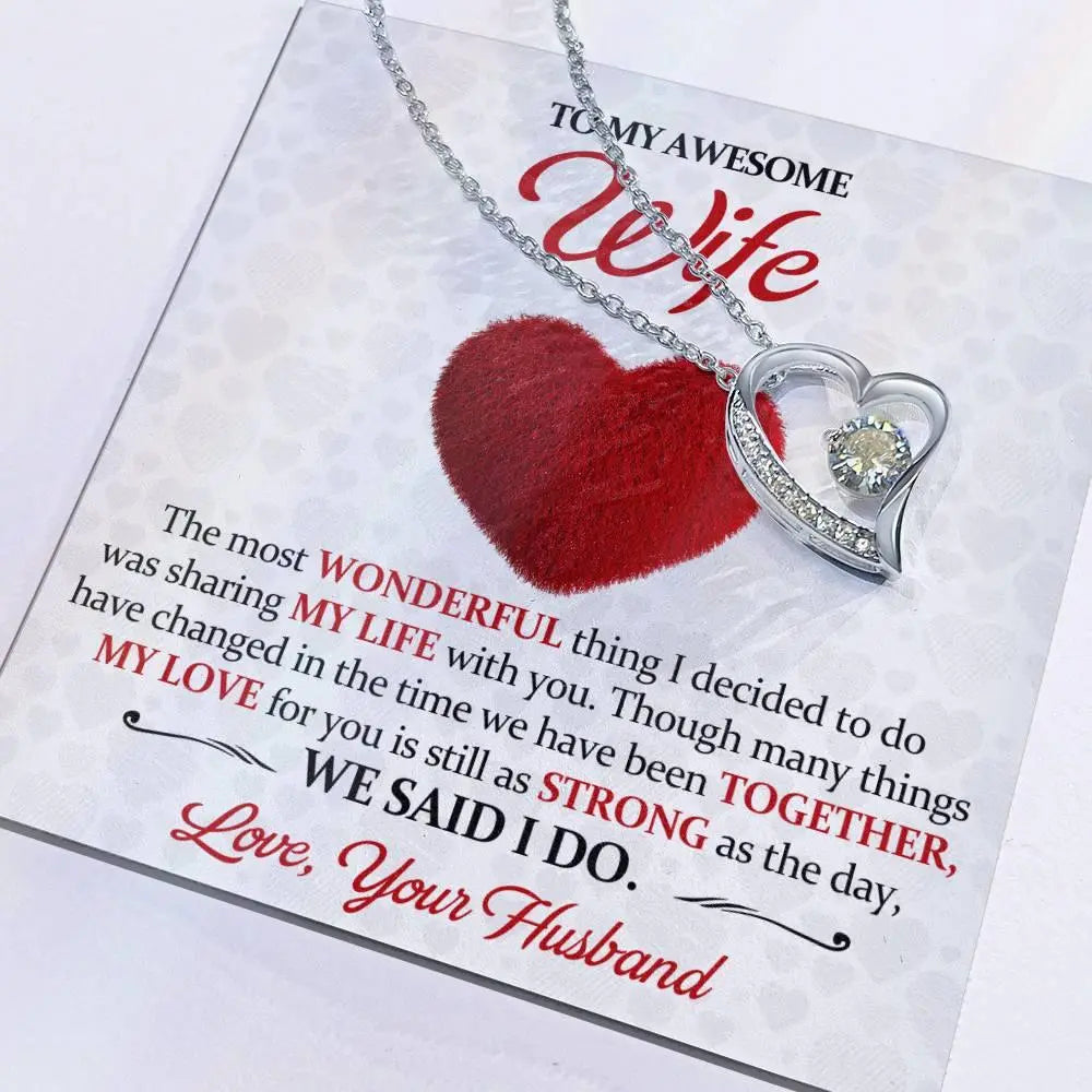 Awesome Wife's Forever Love Necklace - Briadanna