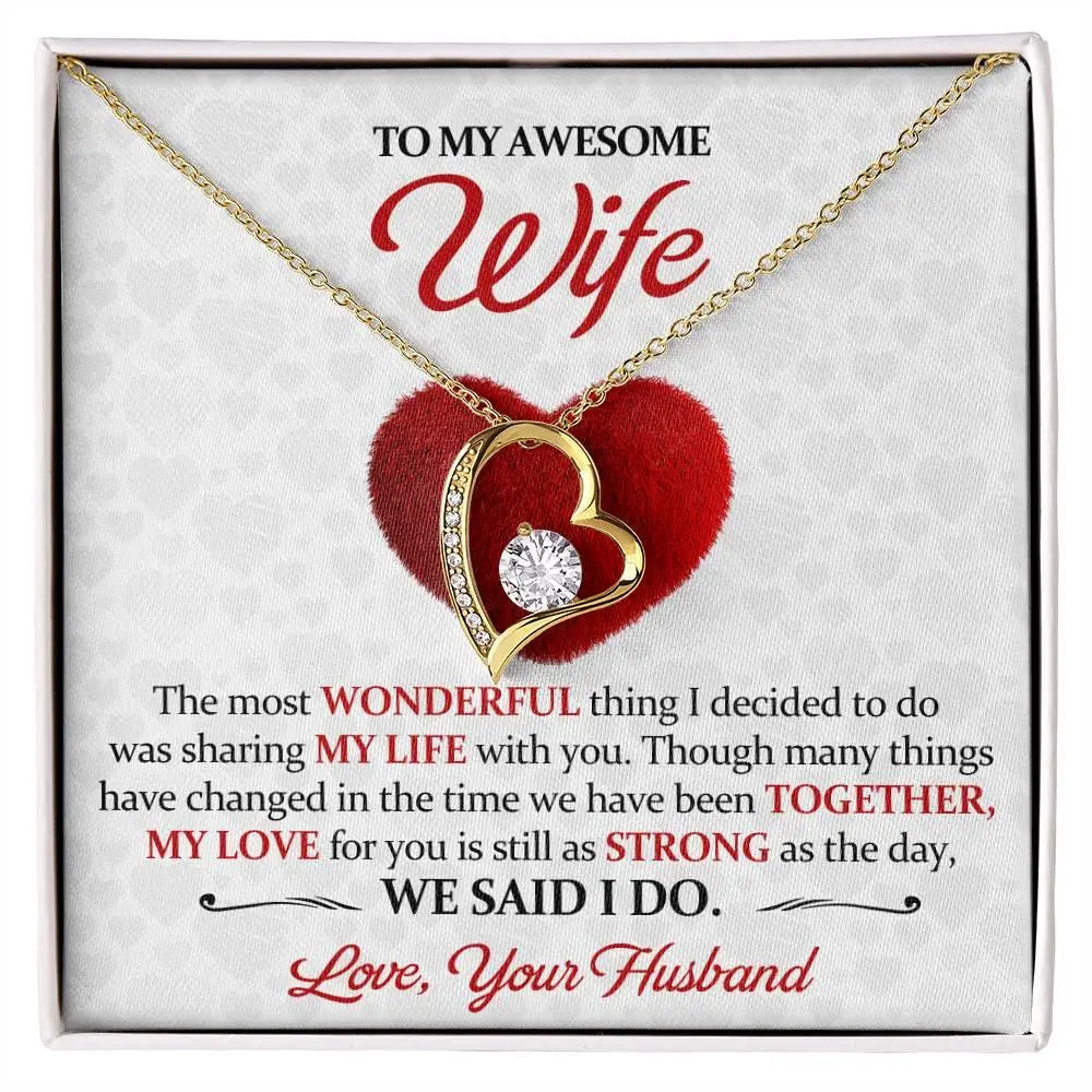 Awesome Wife's Forever Love Necklace - Briadanna