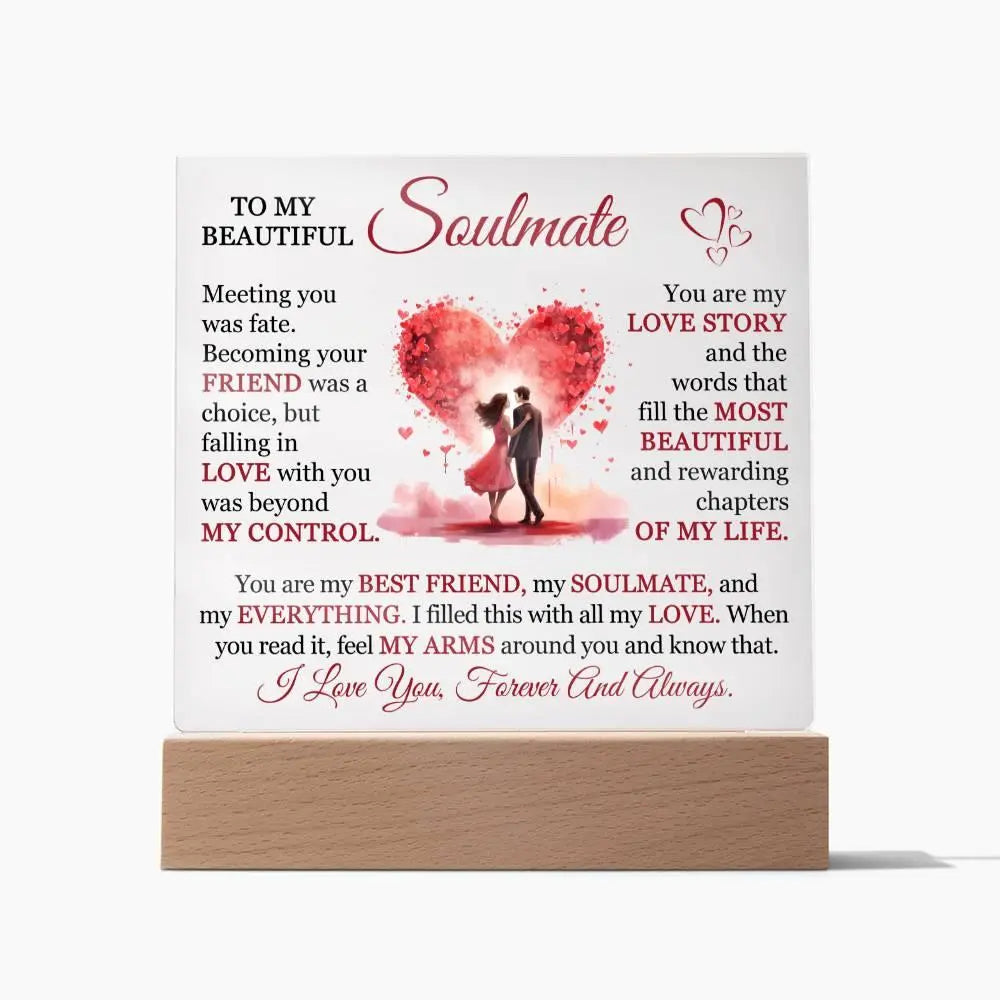 Beautiful Soulmate Acrylic Plaque - Briadanna