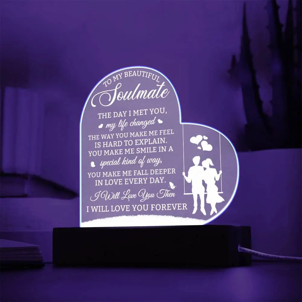 Beautiful Soulmate Acrylic Plaque - Briadanna