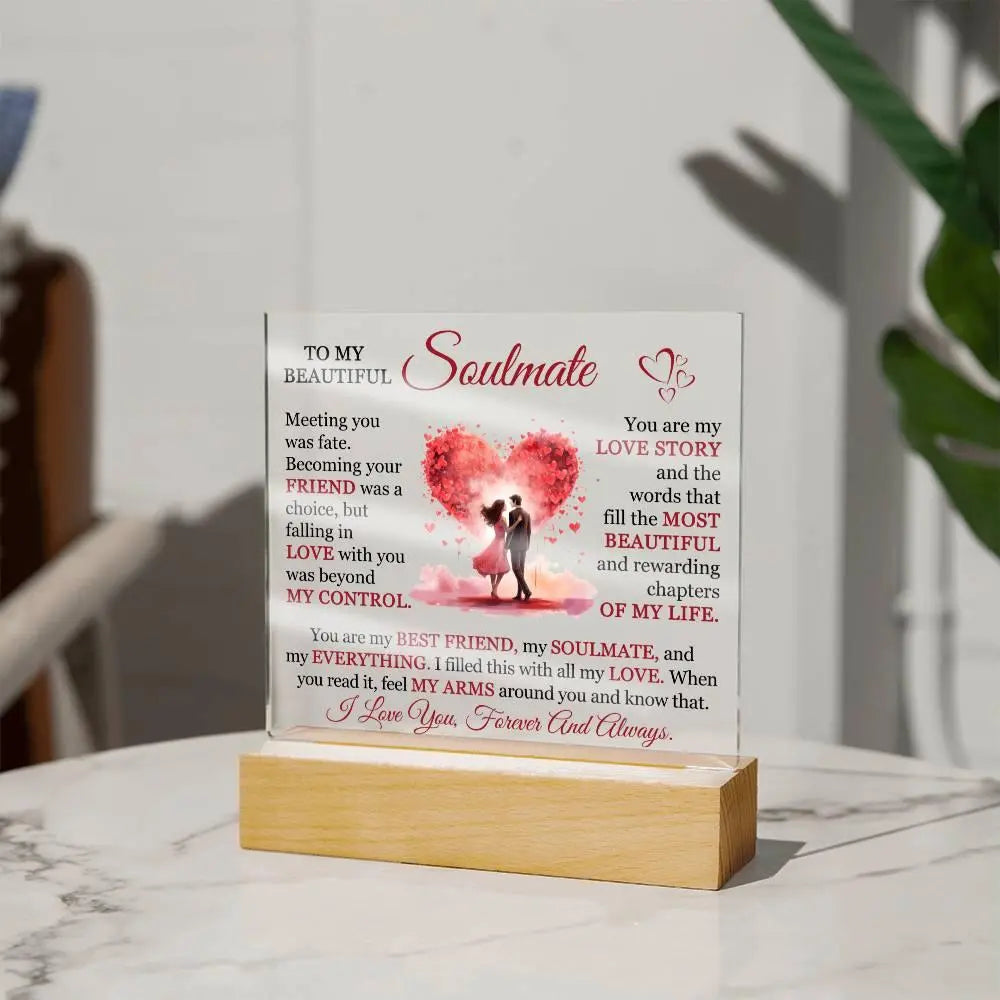 Beautiful Soulmate Acrylic Plaque - Briadanna