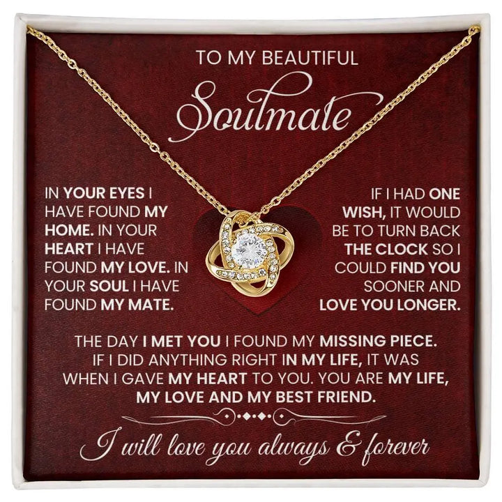 Beautiful Soulmate Love Necklace - Briadanna