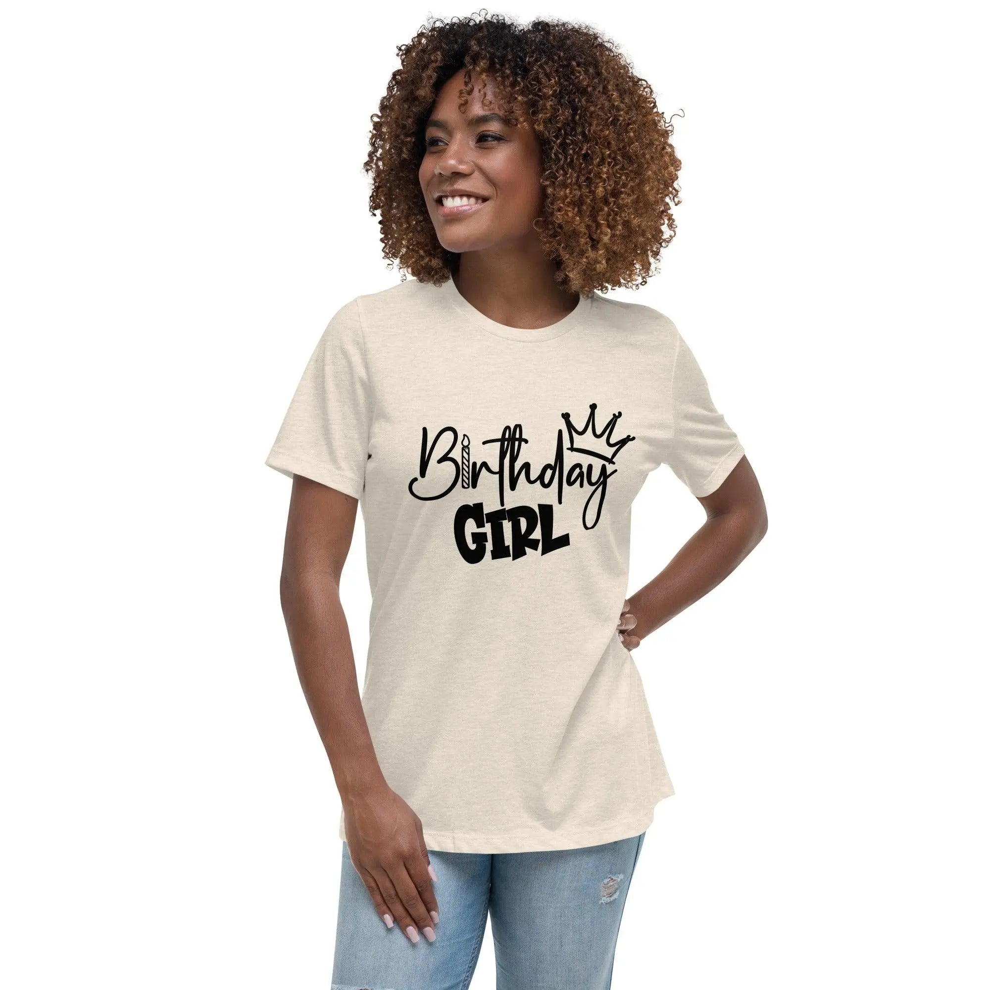 Birthday Girl Relaxed T-Shirt - Briadanna